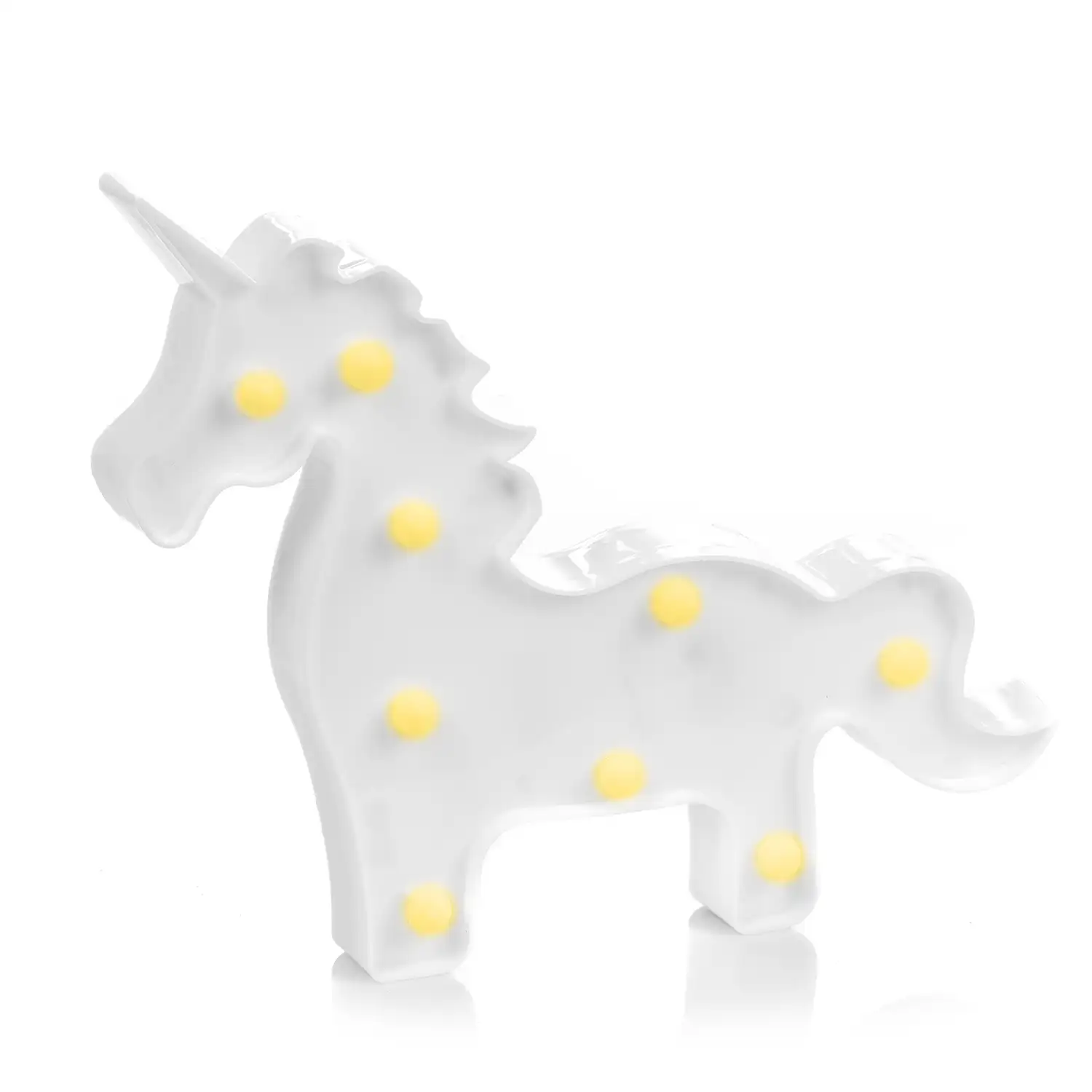Lámpara decorativa diseño Unicornio, con luces LED.