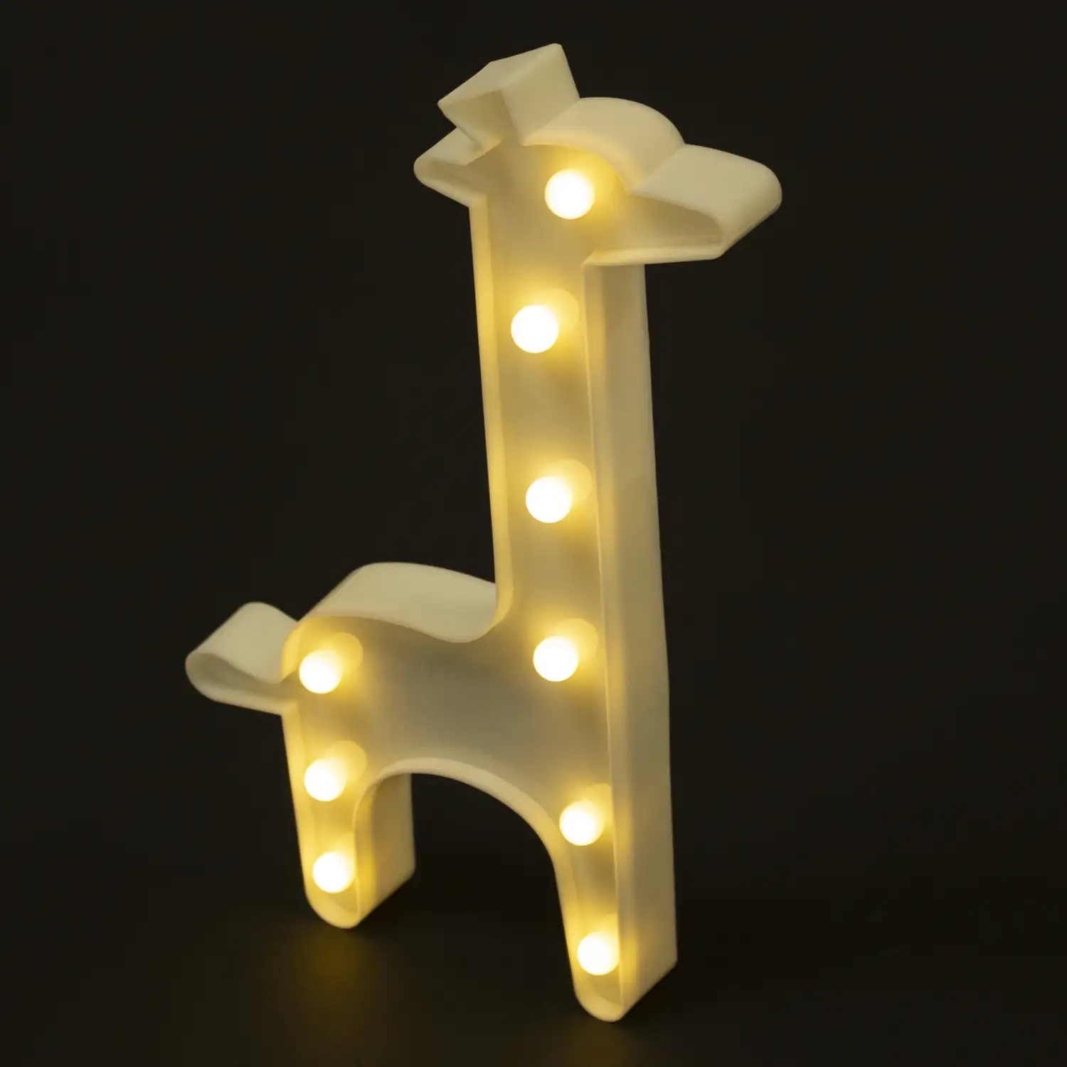 Lámpara decorativa diseño Jirafa, con luces LED.