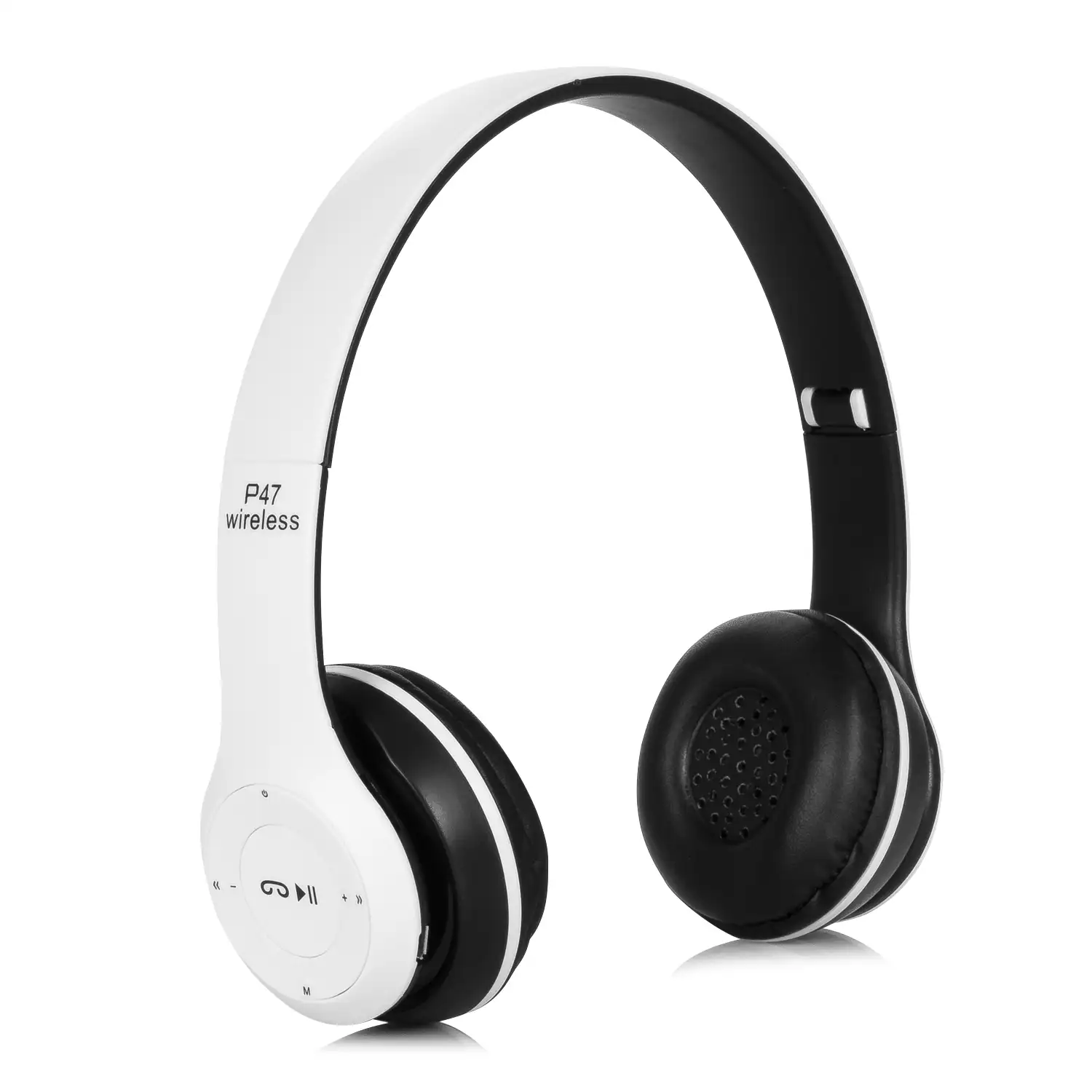 Cascos auriculares P47 Bluetooth 5.0 +EDR con radio FM incorporada y lector de Micro SD.