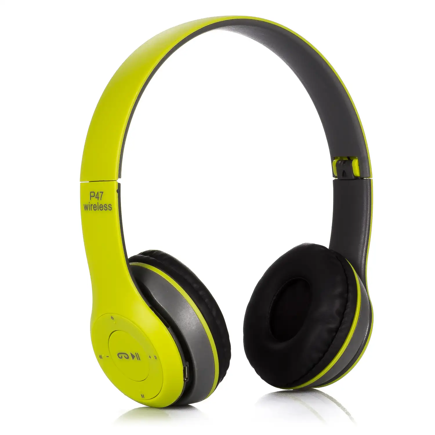 Cascos auriculares P47 Bluetooth 5.0 +EDR con radio FM incorporada y lector de Micro SD.