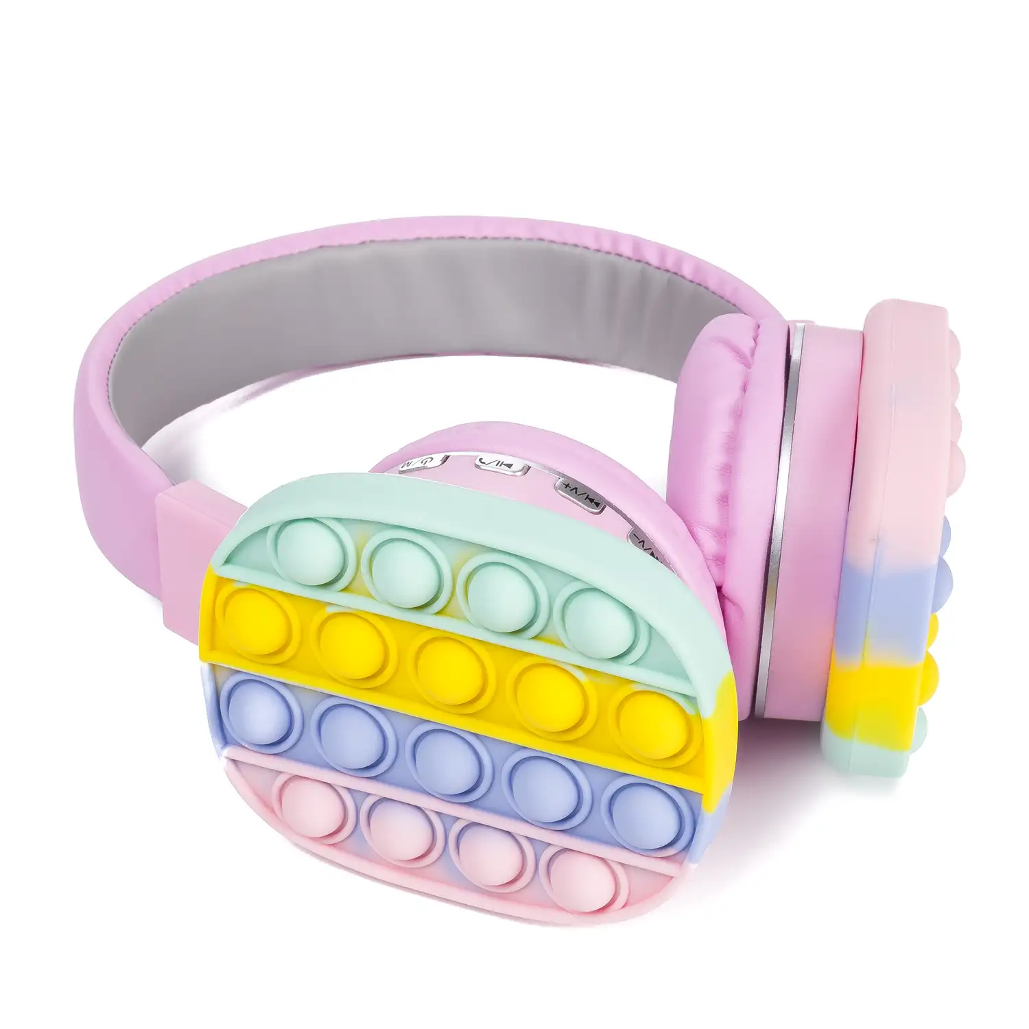 Cascos auriculares AH806 Bubble Pop It. Bluetooth 5.2, radio FM, lector de tarjetas Micro SD.