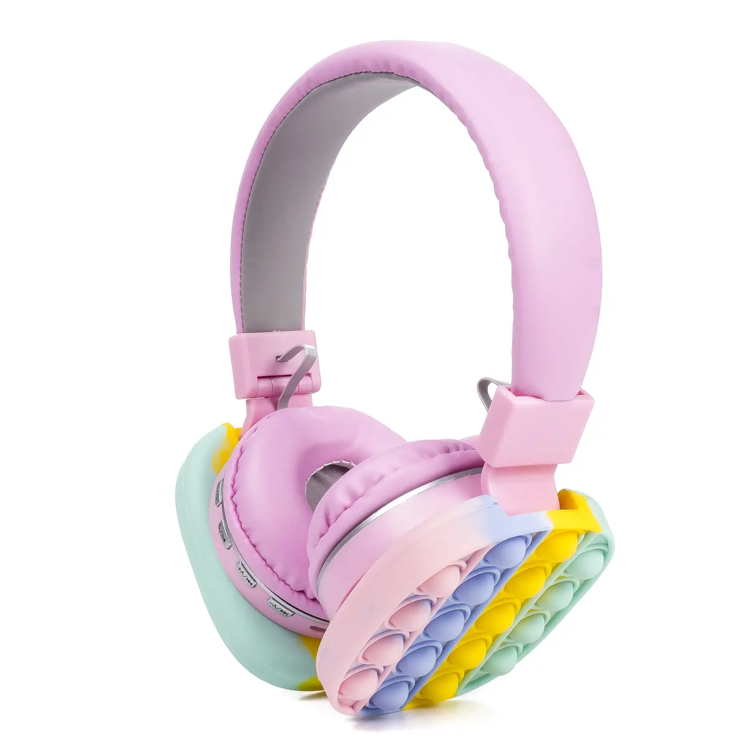 Cascos auriculares AH806 Bubble Pop It. Bluetooth 5.2, radio FM, lector de tarjetas Micro SD.