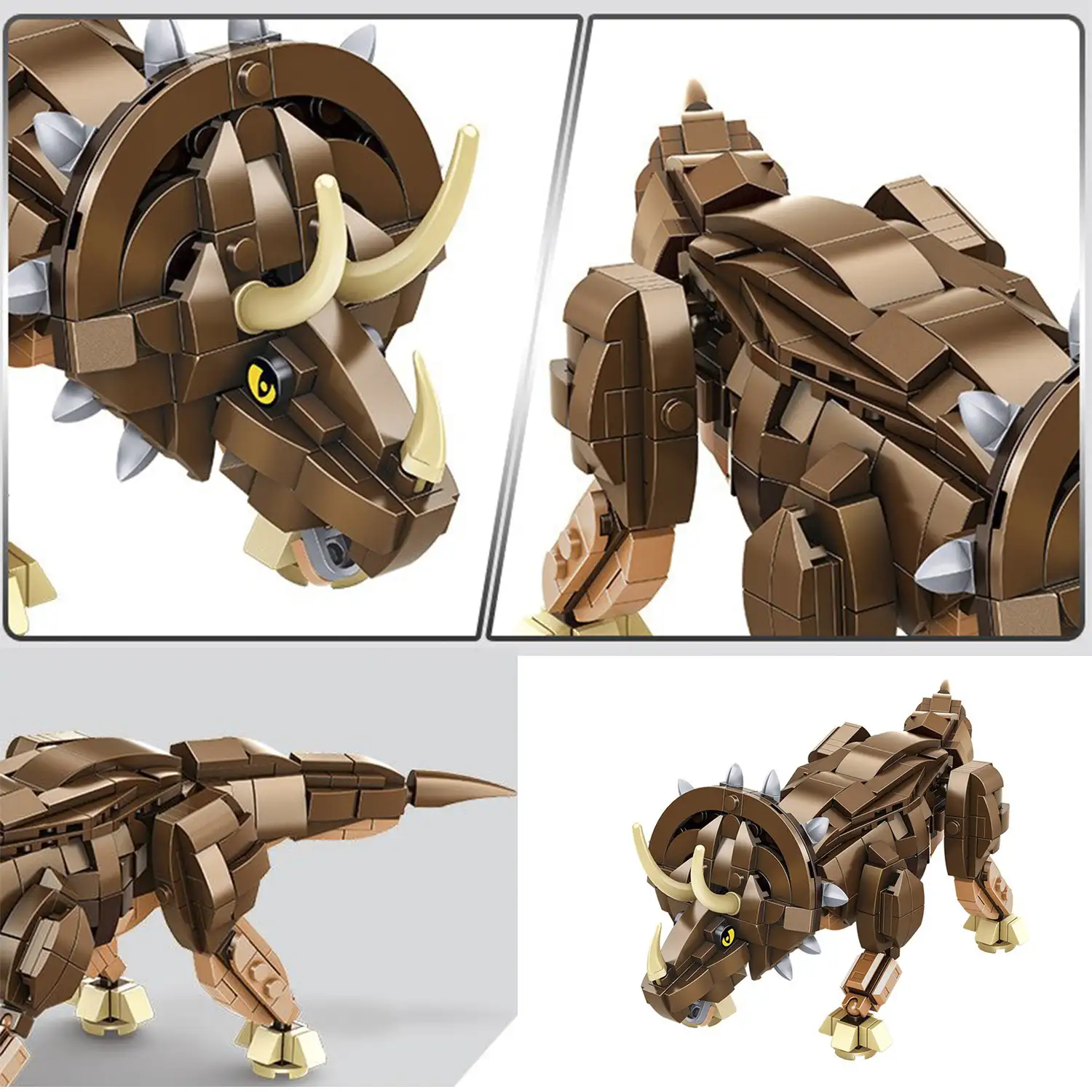 Triceratops y fósil 795 piezas.