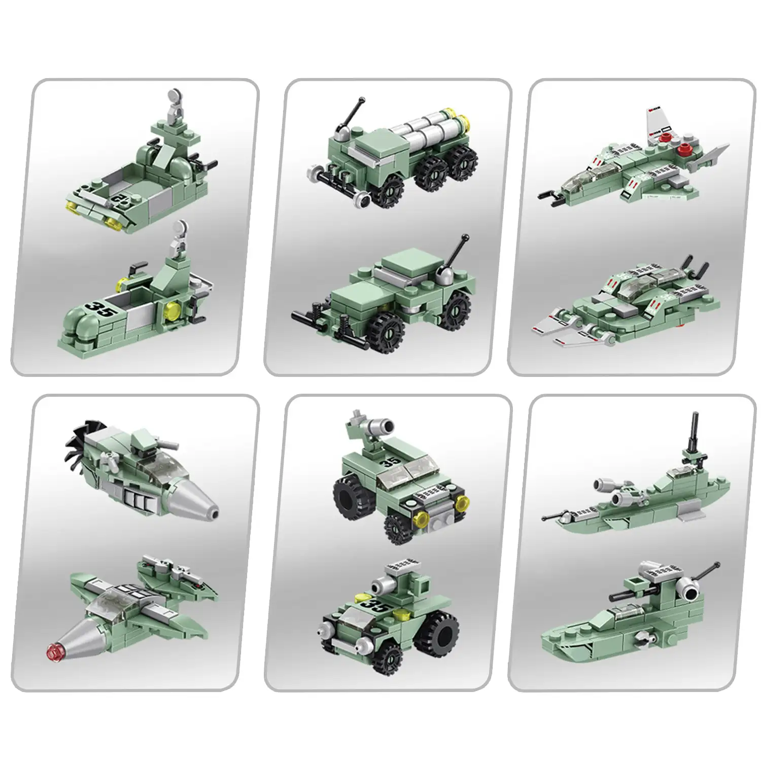 Destroyer Fighter 12 en 1, cada modelo 2 formas, 25 formas, 576 piezas