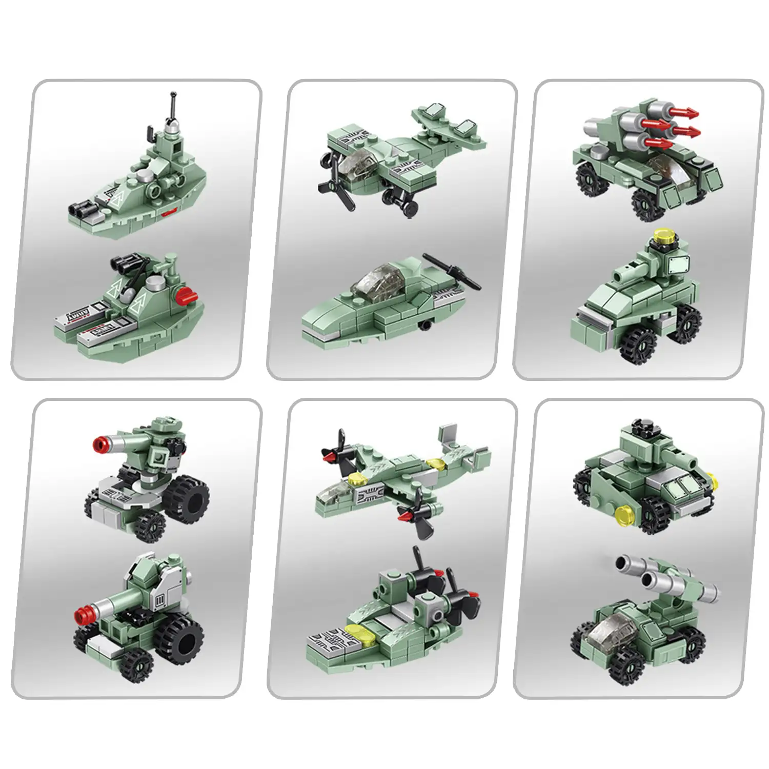 Destroyer Fighter 12 en 1, cada modelo 2 formas, 25 formas, 576 piezas