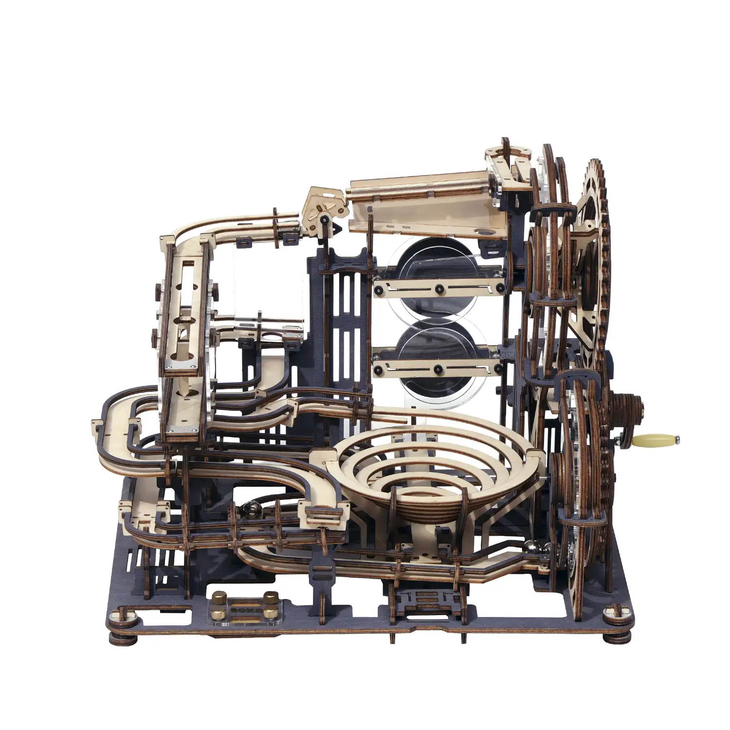 Pista mecánica de canicas Ciudad de la Noche. Maqueta 3D de 294 piezas. Incluye 10 canicas de metal.