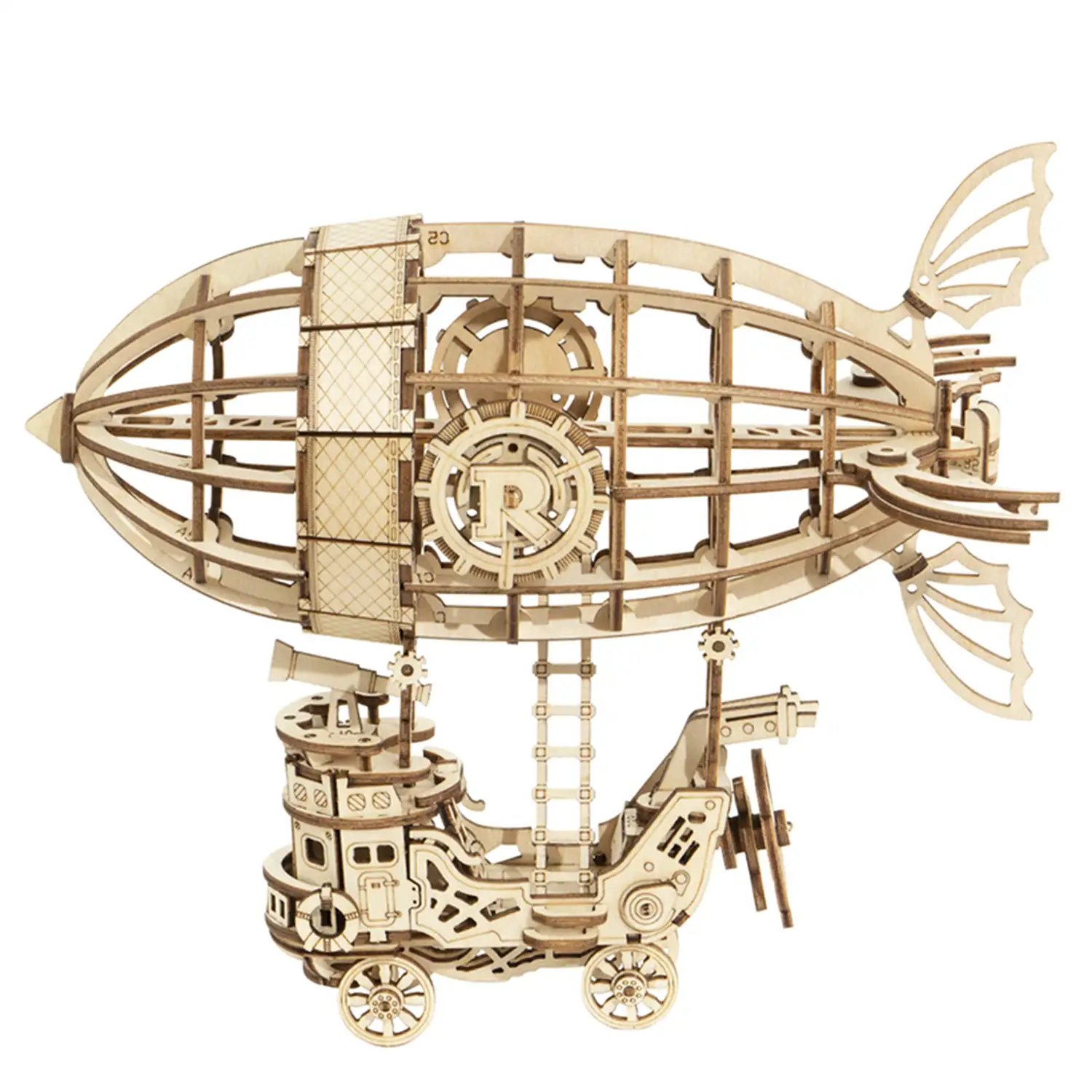 Dirigible. Maqueta 3D realista con gran detalle, 176 piezas