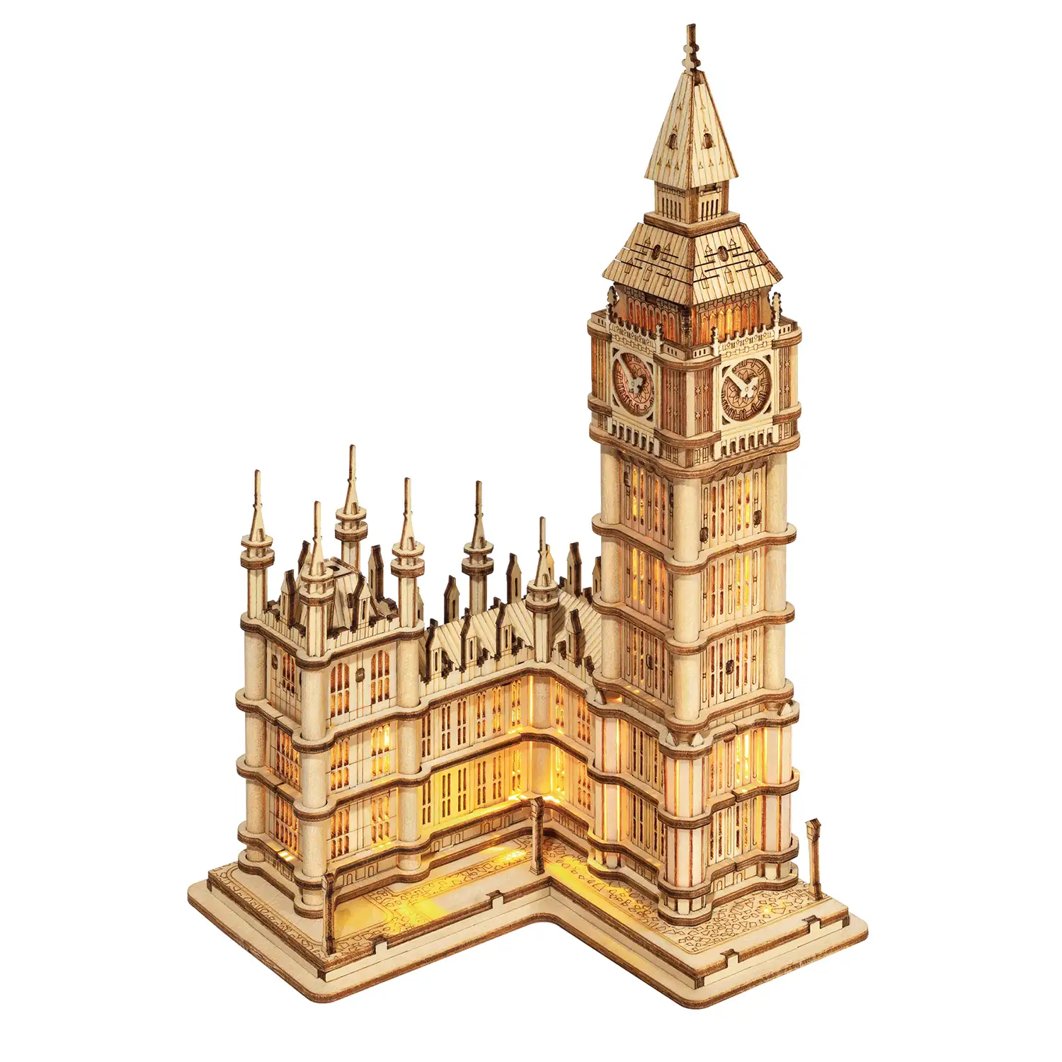 Big Ben. Maqueta 3D realista con gran detalle, 220 piezas.