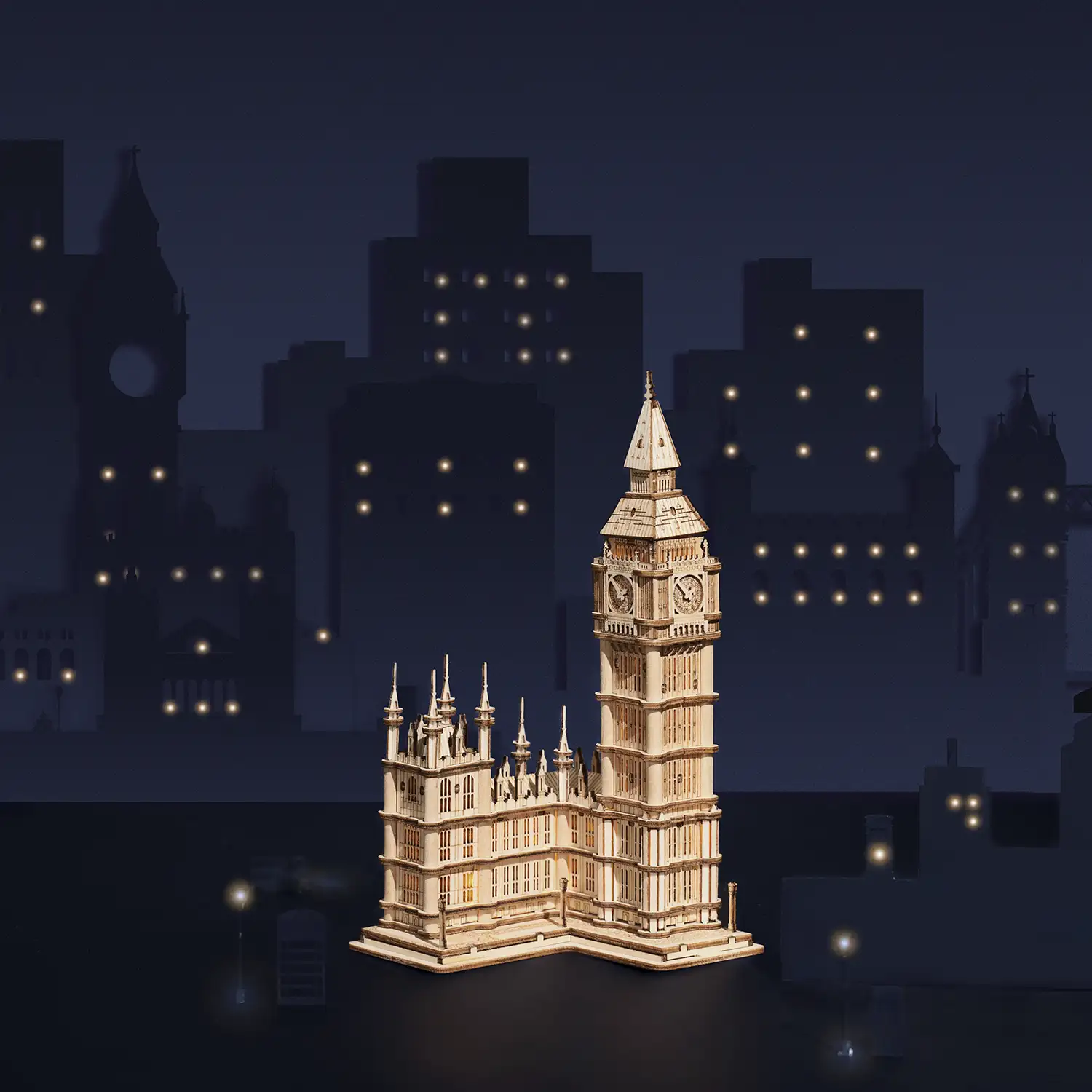 Big Ben. Maqueta 3D realista con gran detalle, 220 piezas.