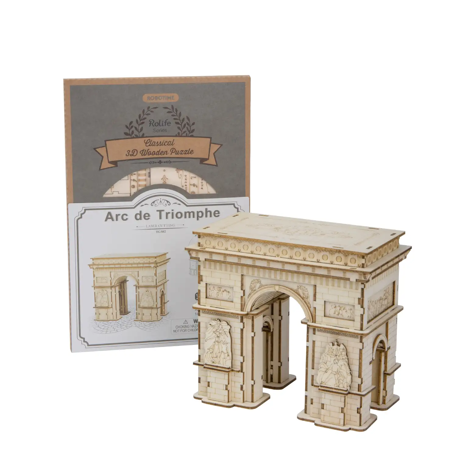 Arco del Triunfo. Maqueta 3D realista con gran detalle, 118 piezas