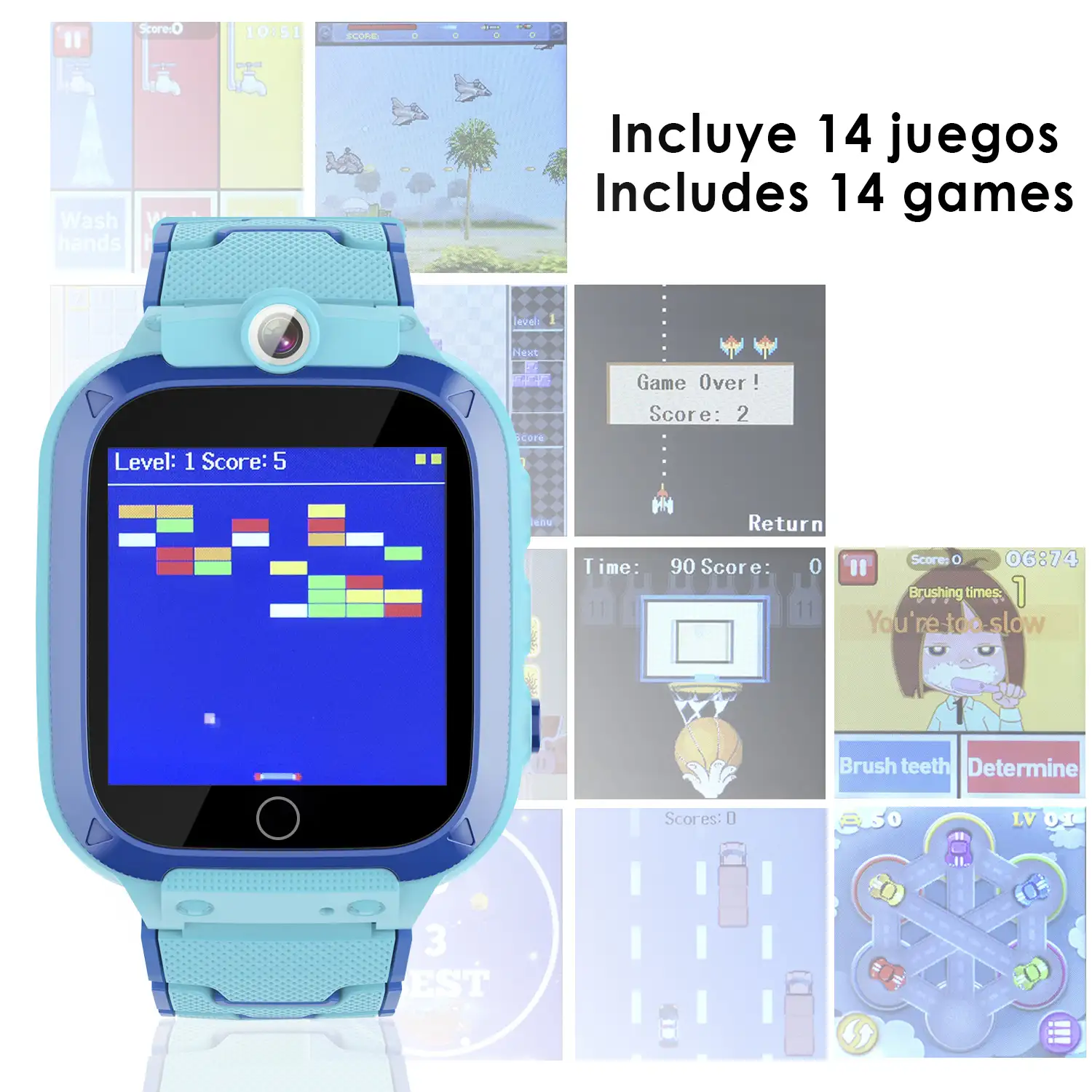 Smartwatch infantil S27 music & game. Doble cámara de fotos y video.