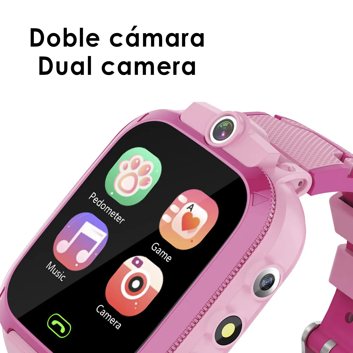 Smartwatch infantil S27 music & game. Doble cámara de fotos y video.