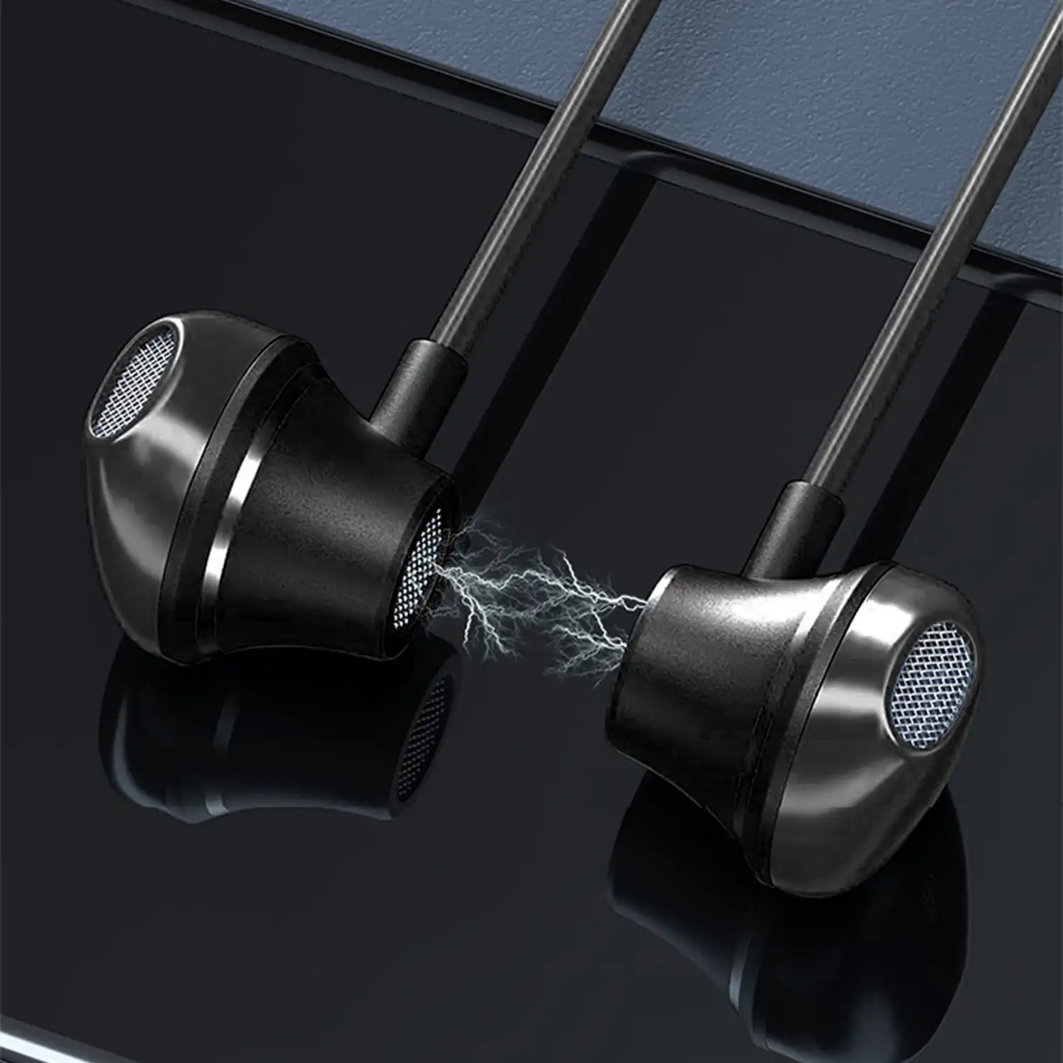 Auriculares K12 Sport con banda de cuello. Cascos magnéticos Bluetooth 5.2, luz led, 15 horas de batería.
