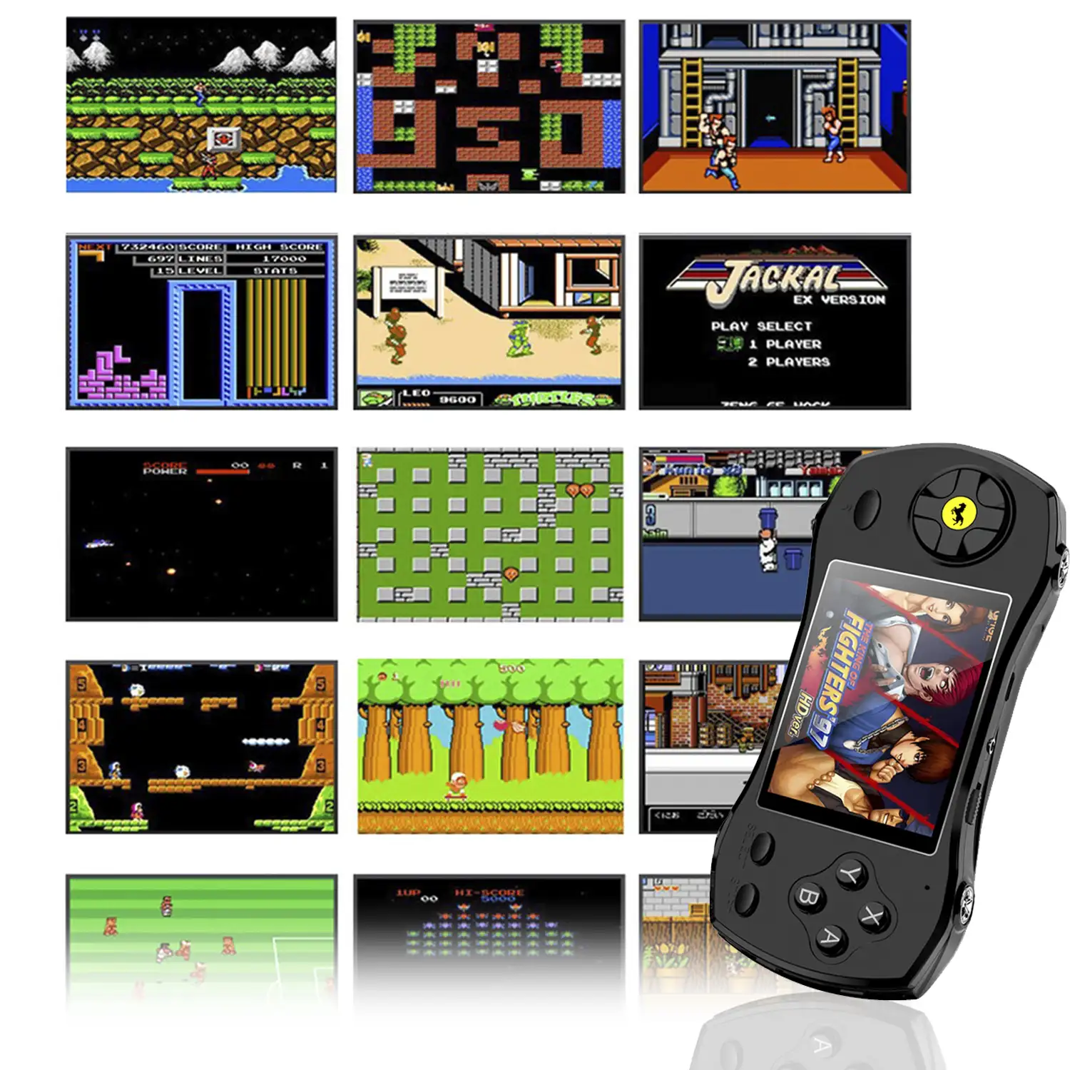 Consola de videojuegos F1 forma de coche, con pantalla de 2,8 y 620 juegos de 8 bits incluidos.