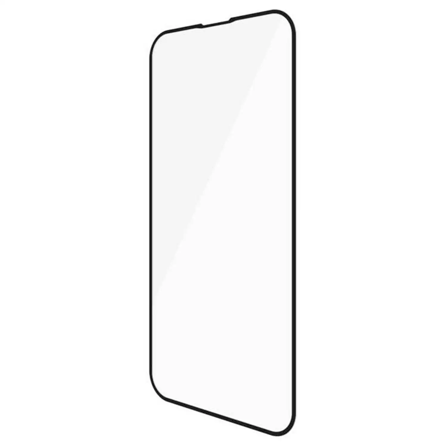 Protector de cristal templado premium 3D para iPhone 13 Pro Max, con borde negro.