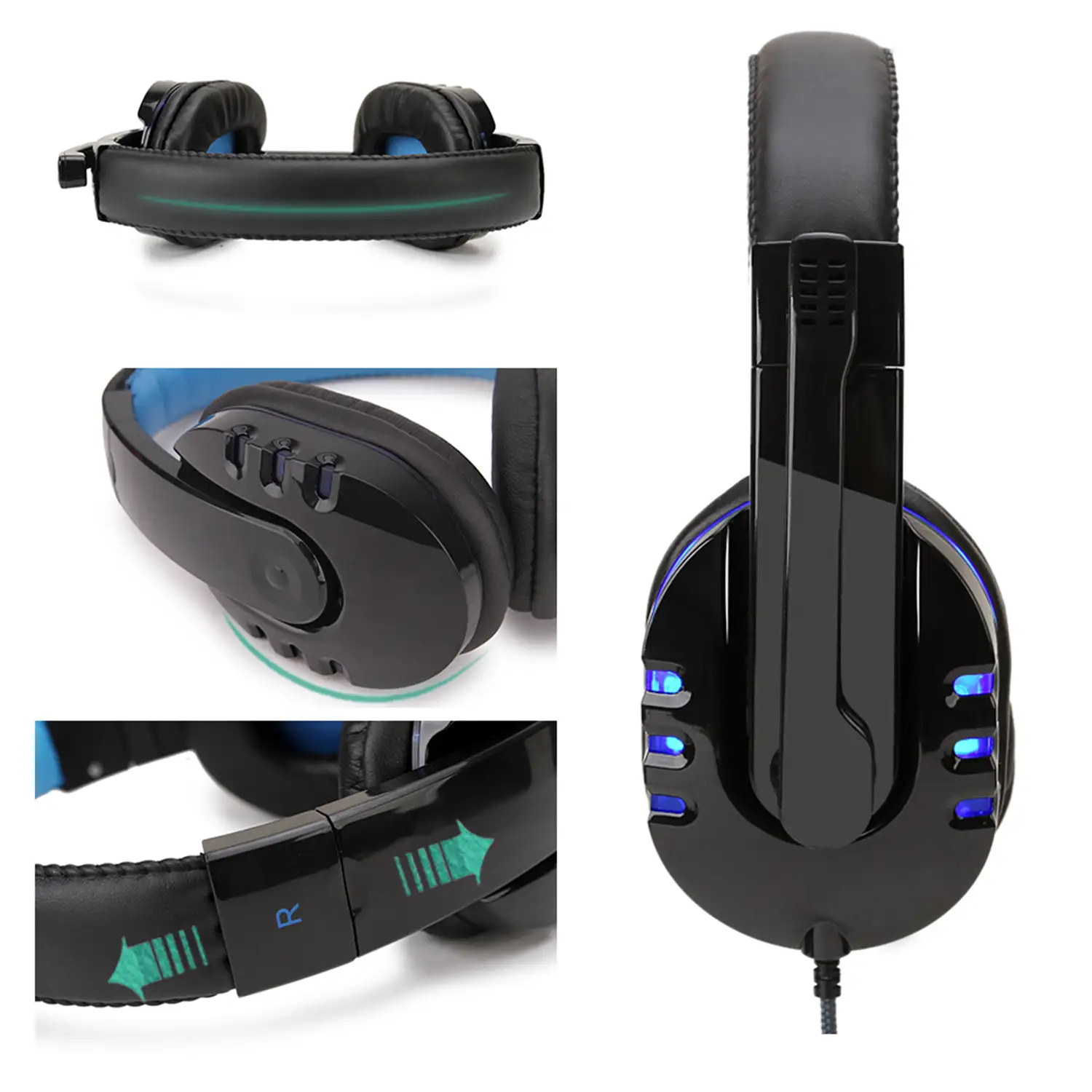 Headset Onikuma K1. Auriculares gaming con micro, conexión minijack para PC,  portátil, PS4, Xbox One, móvil, tablet.