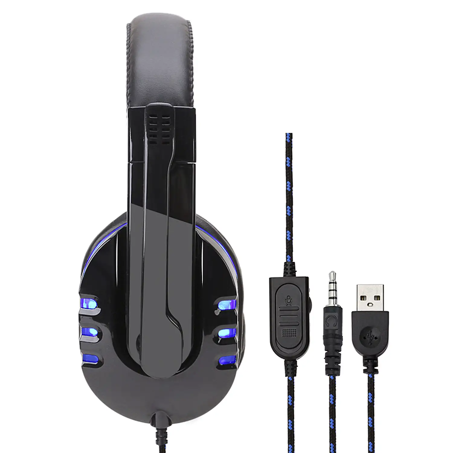 Headset Onikuma K8. Auriculares gaming con micrófono omnidireccional y  reducción de ruido. Conexión minijack, luces LED.