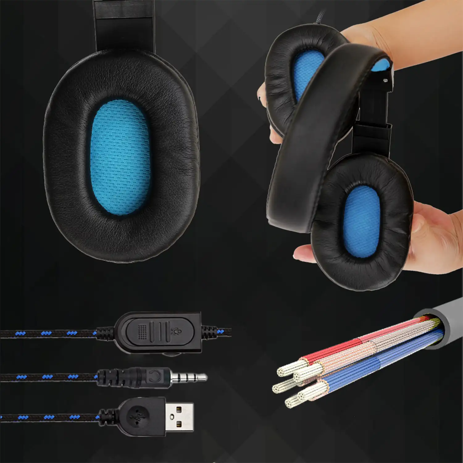 Headset SY733MV . Auriculares gaming con micro conexi n minijack