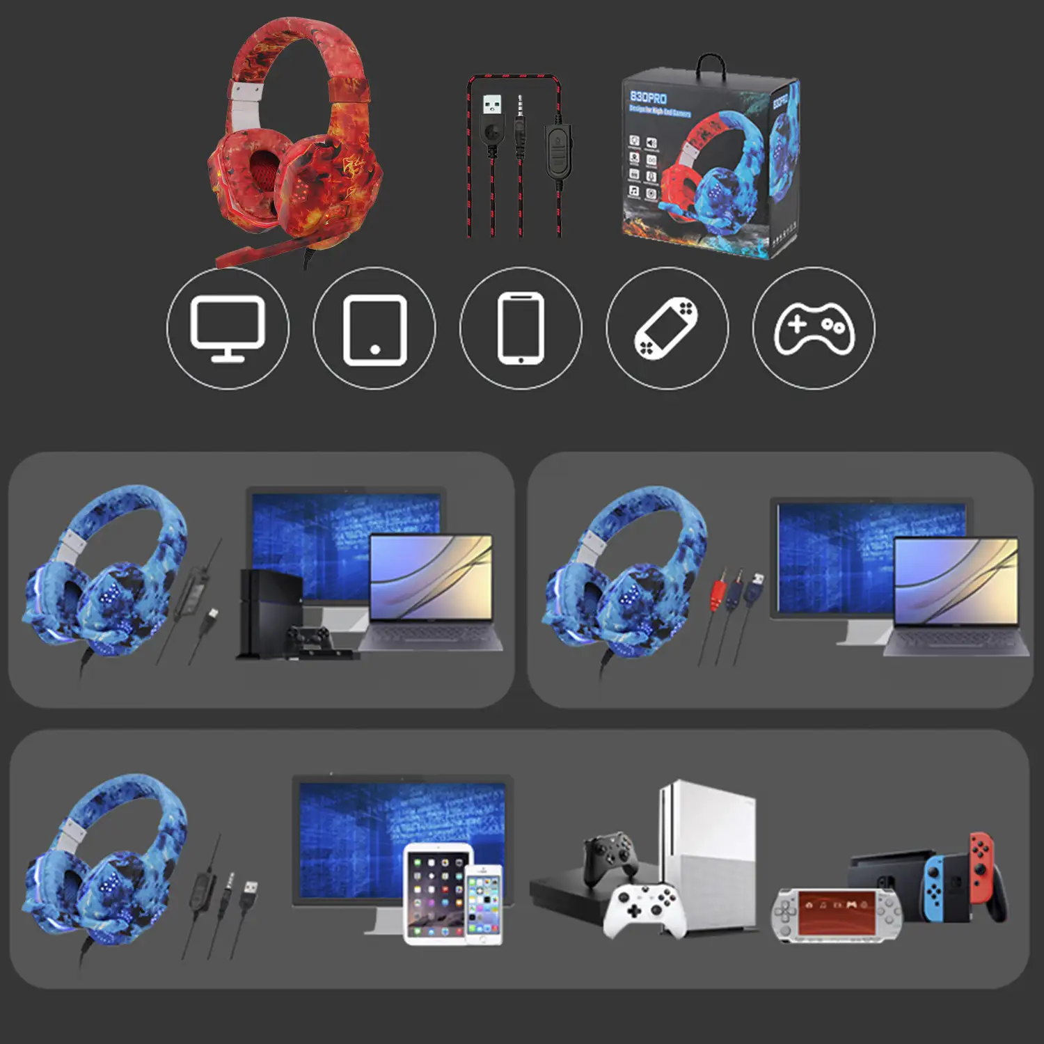 Cascos gaming sin 2025 micro