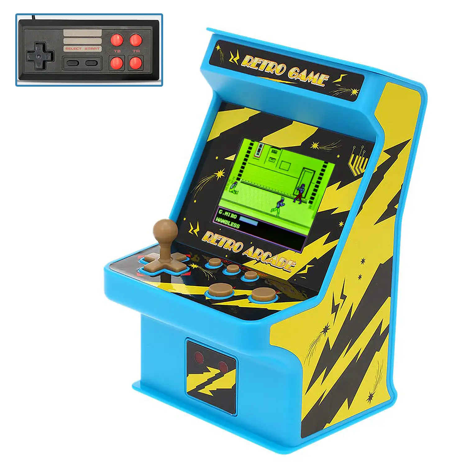 Consola Arcade GC18 máquina recreativa mini, portátil con 256 juegos. Pantalla 2,8 LCD.