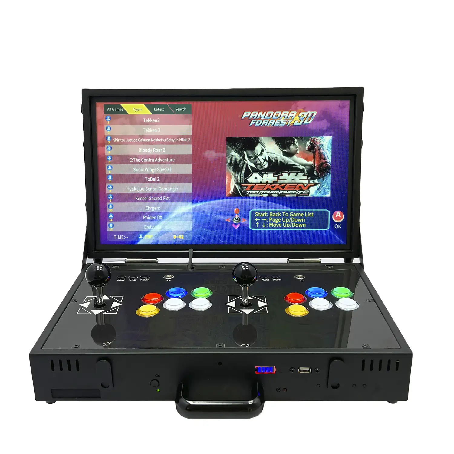 Consola  retro ARCADE PRO 3D 128Gb (8520 juegos) WIFI con PANDORA FORREST . Pantalla 19