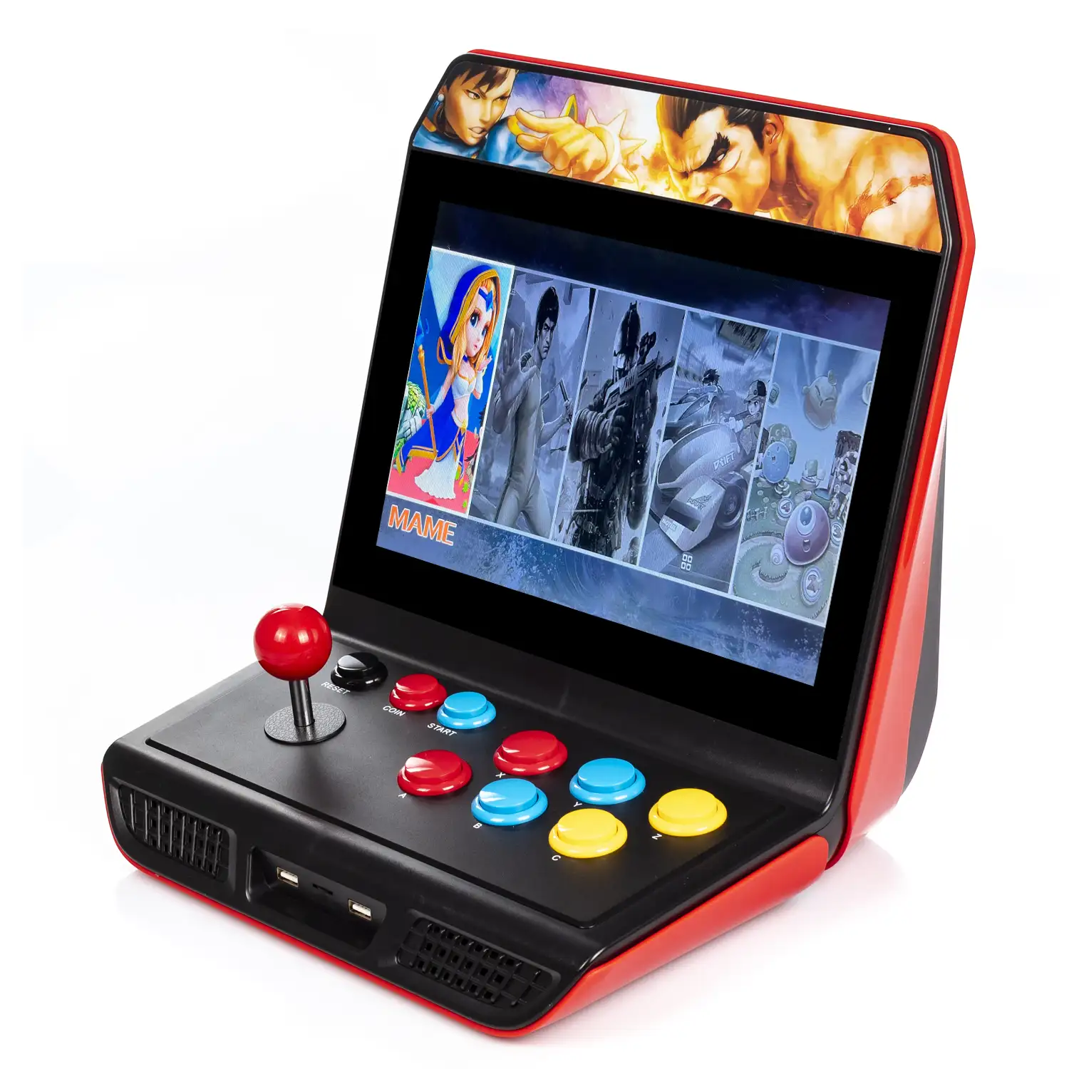 Consola retro full HD 12 pulgadas para un jugador.FULL HD 8gb 1000