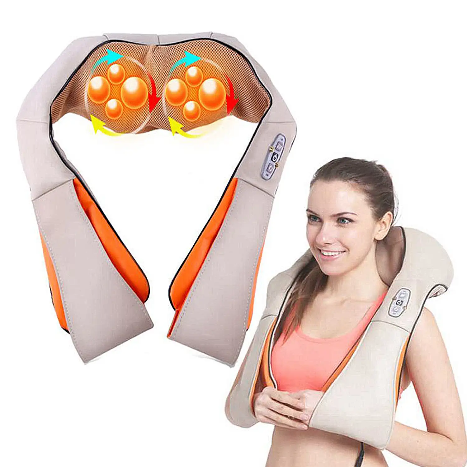Masajeador inteligente con función térmica. Especial para uso en cuello, espalda y vientre.