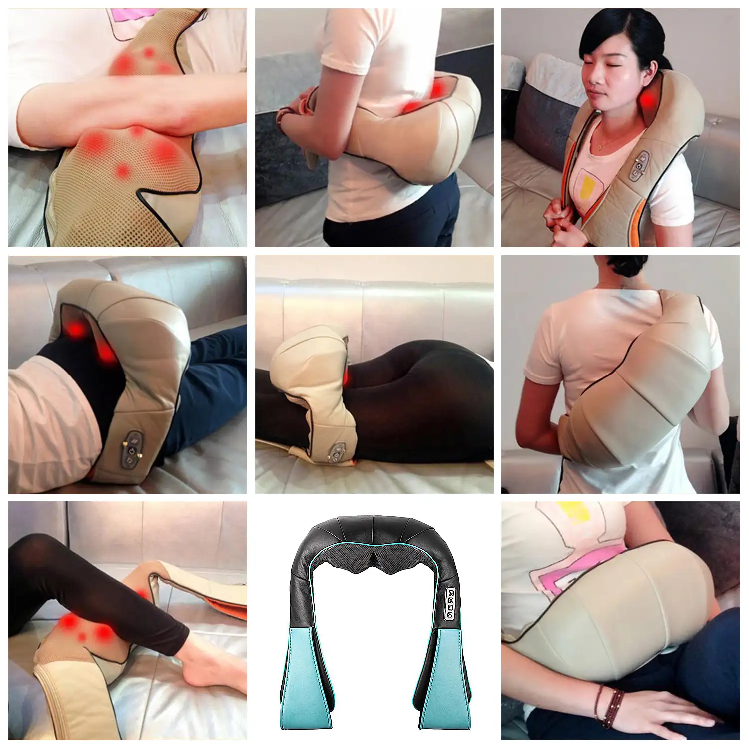 Masajeador inteligente con funcion termica. Especial para uso en cuello espalda y vientre