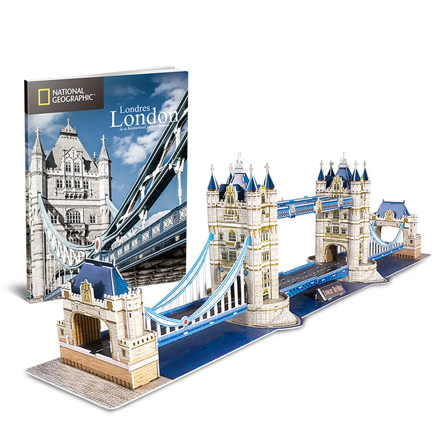 Puzle 3D torre de puente de Londres 79,5x17,5x21,5 cm.