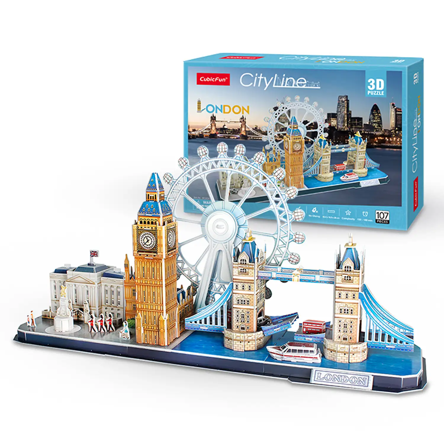 Puzzle 3D Londres 58,6x22x44 cm.