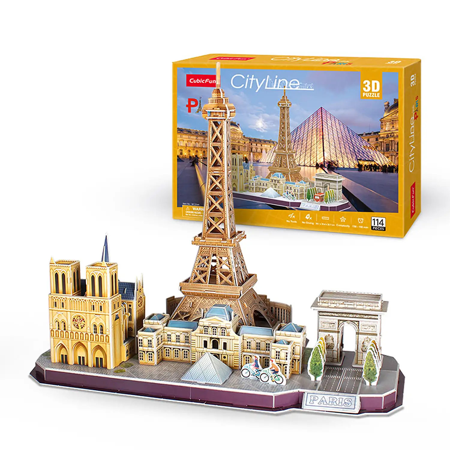 Puzle 3D París 38,1x25,4x32,7 cm.