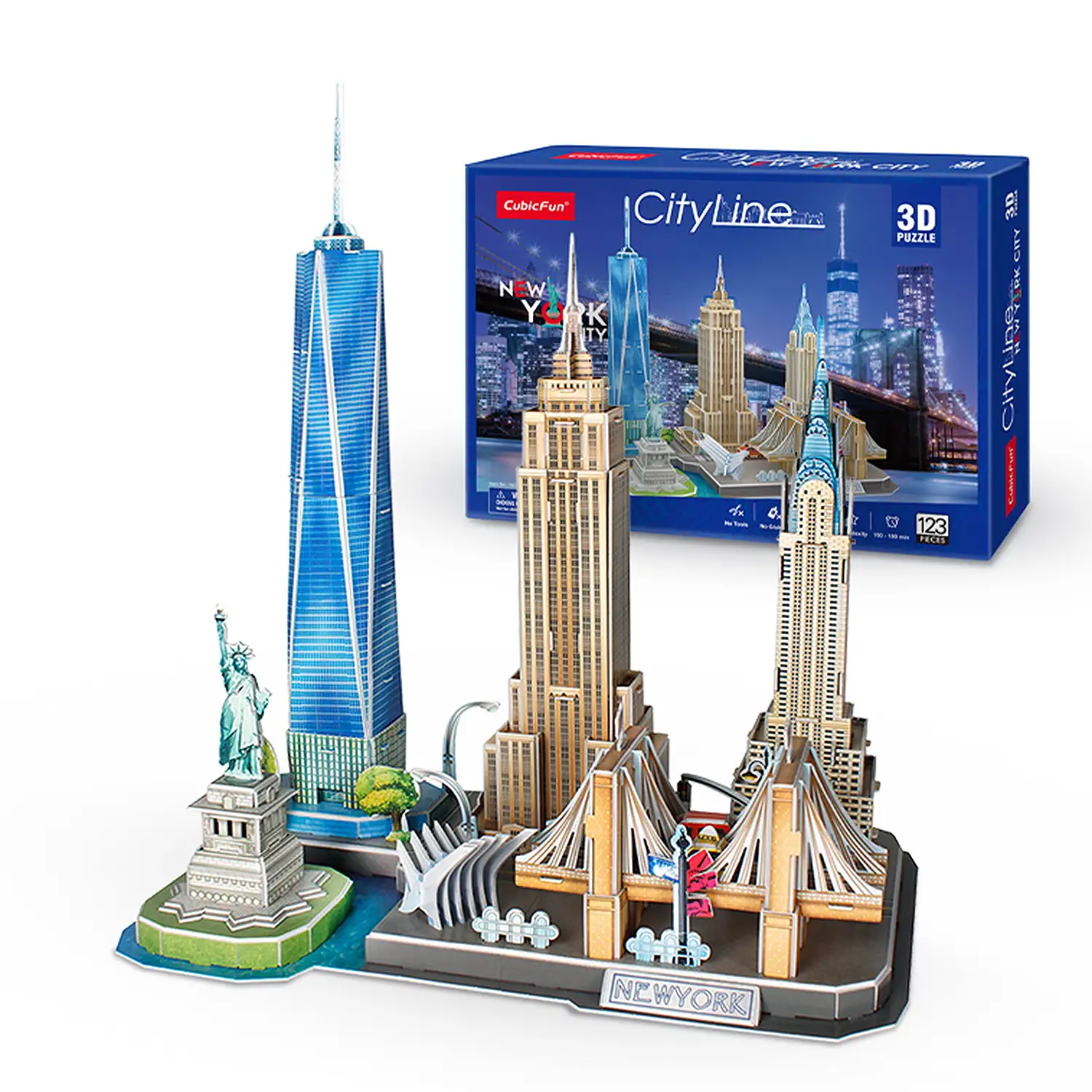 Puzle 3D Nueva York 37x22,5x42 cm.