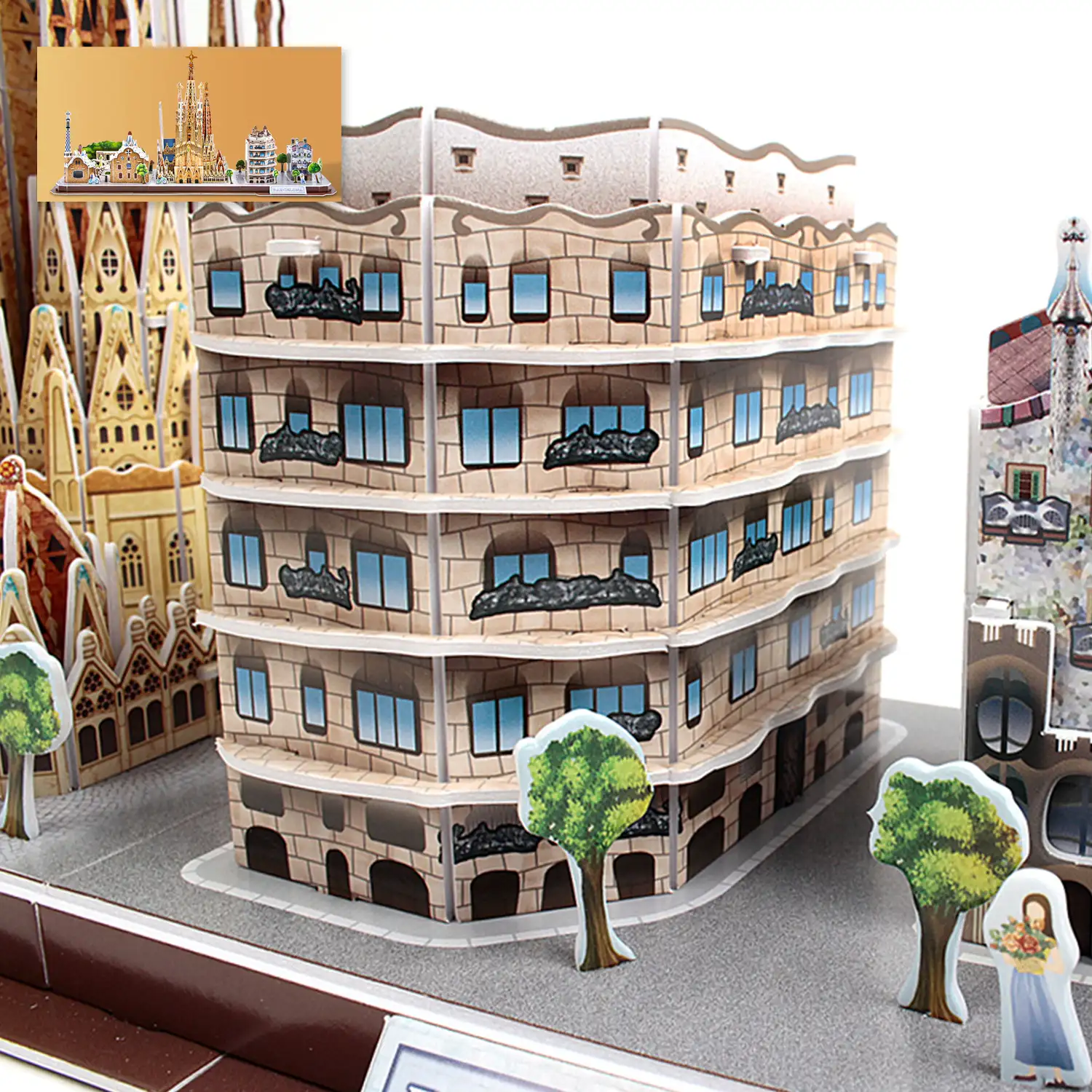 Puzle 3D CITY LINE BARCELONA