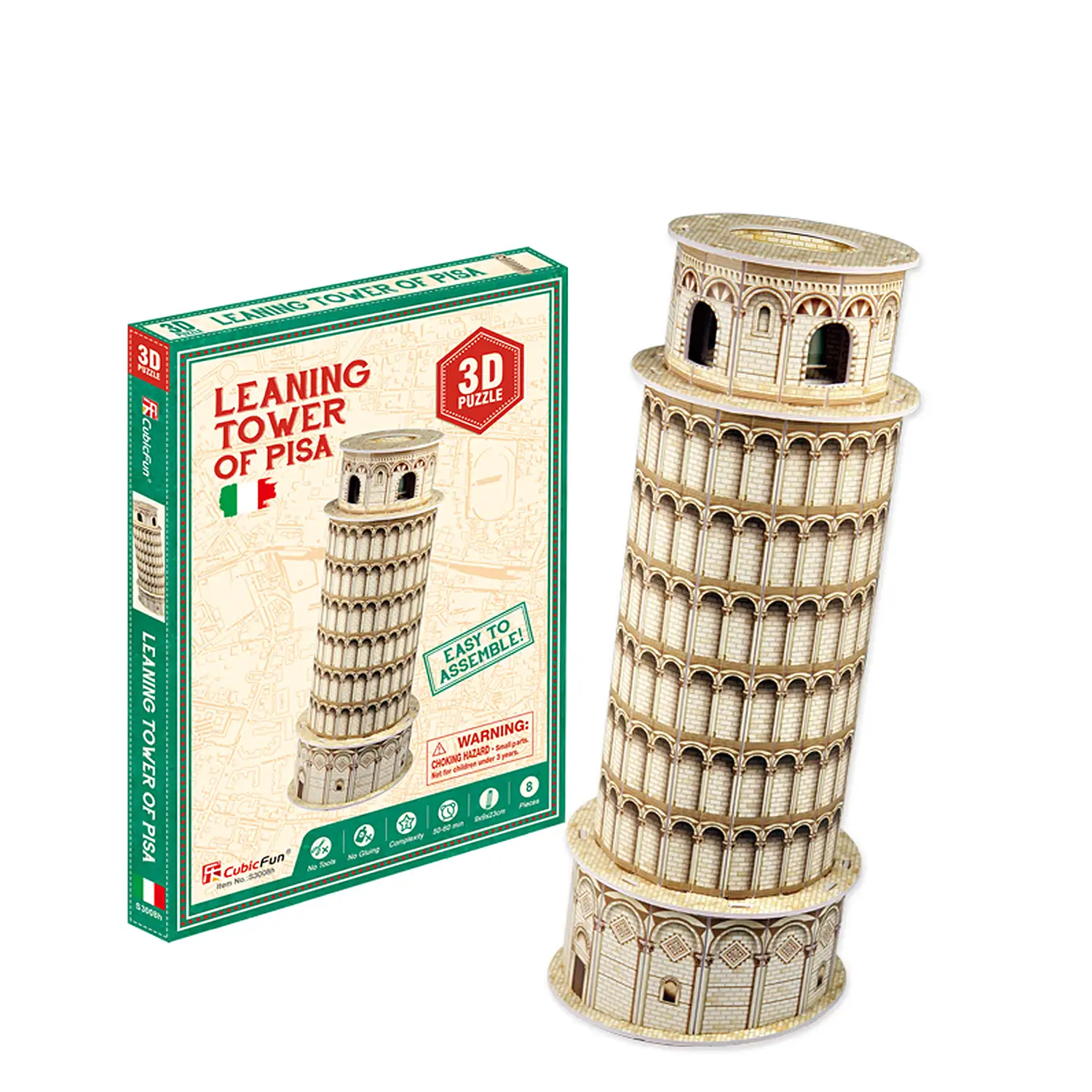Puzle 3D torre de Pisa.