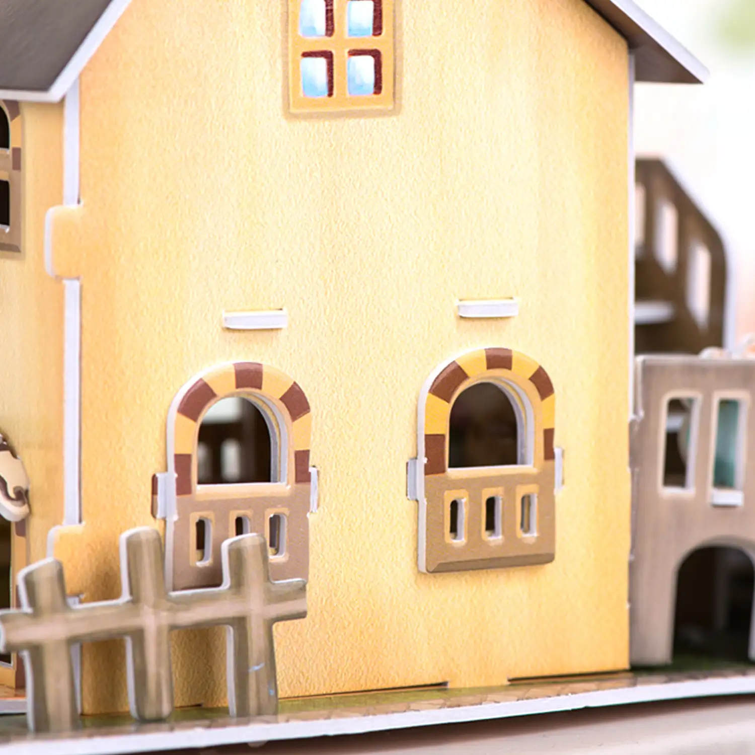 Puzle 3D WORLD STYLE ESTILO CLASICO FRANCIA Casa con jardín
