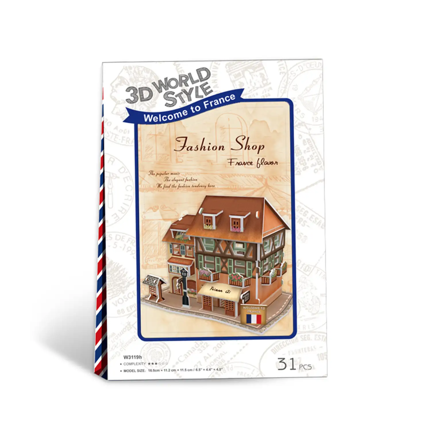 Puzle 3D WORLD STYLE ESTILO CLASICO FRANCIA  Fashion Street Shop.