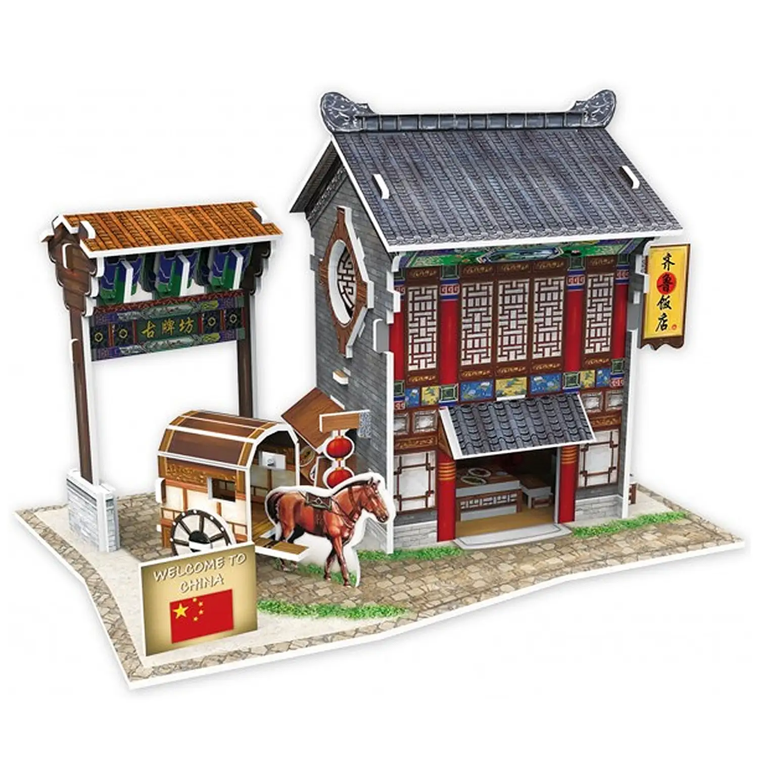 Puzzle 3D WORLD STYLE CHINA HOTEL QILU