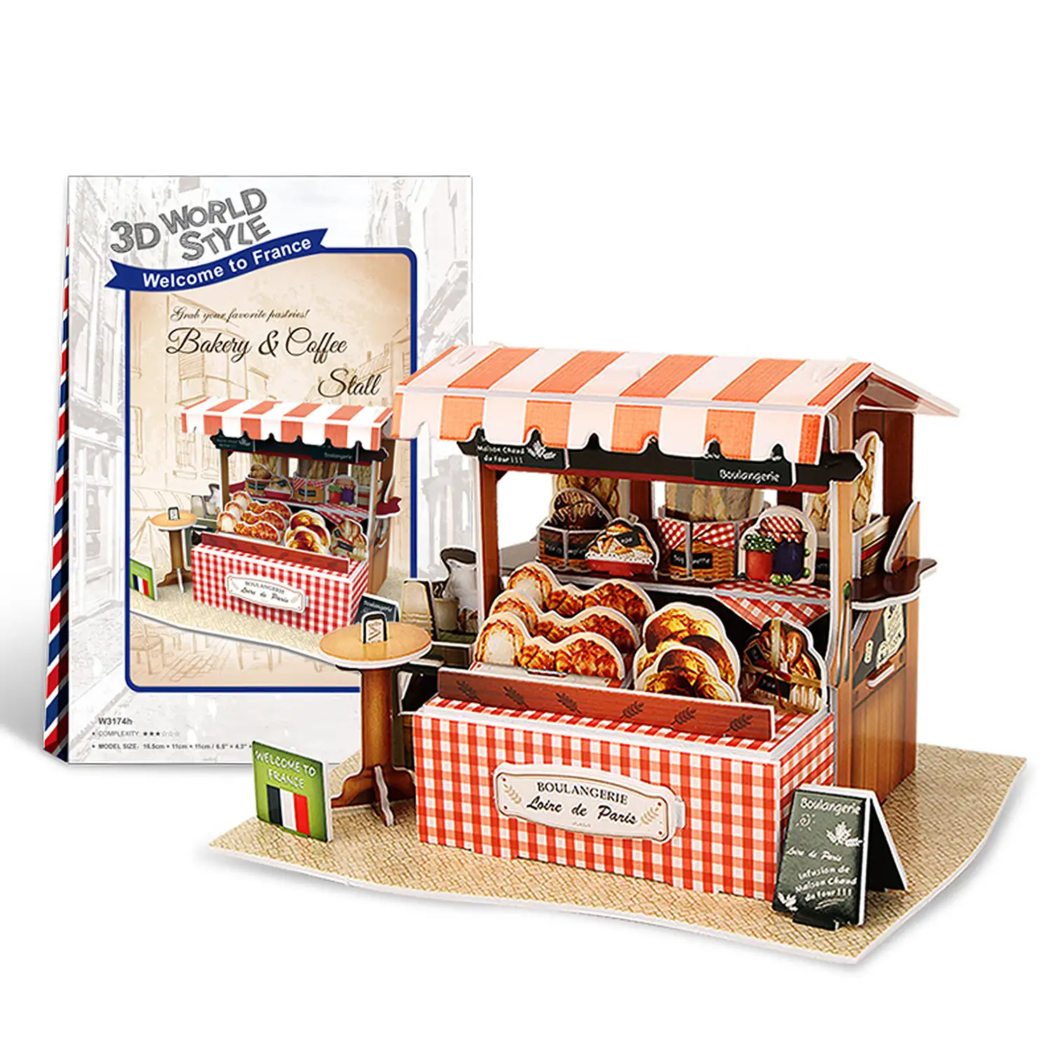 Puzzle 3D WORLD STYLE FRANCIA  Restaurante tradicional