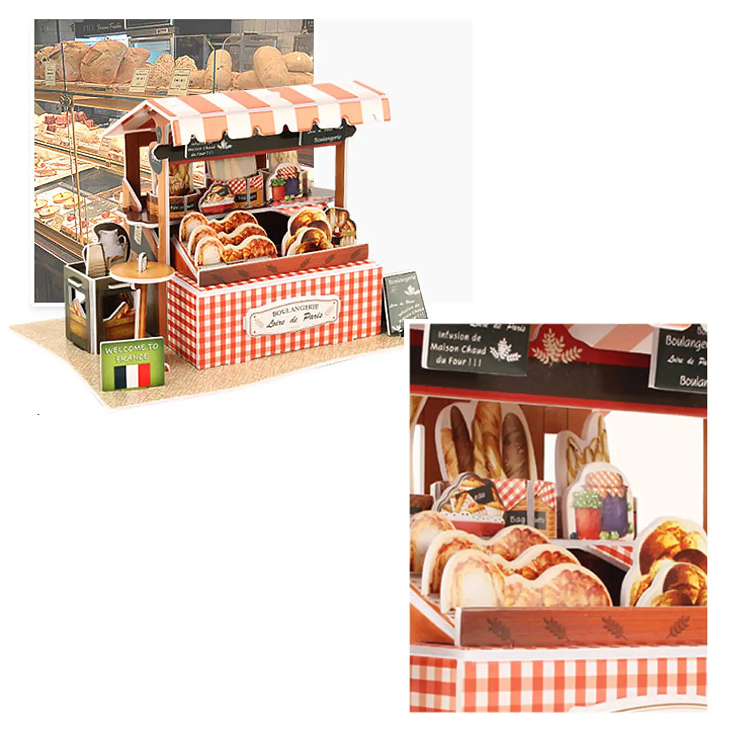 Puzle 3D WORLD STYLE FRANCIA  Restaurante tradicional