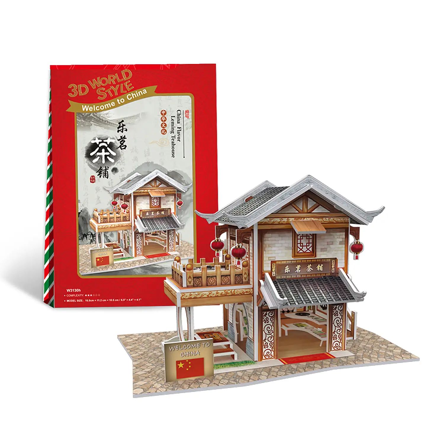 Puzle 3D WORLD STYLE CHINA ORIENTAL TIENDA DE TÉ LEMIN tradicional