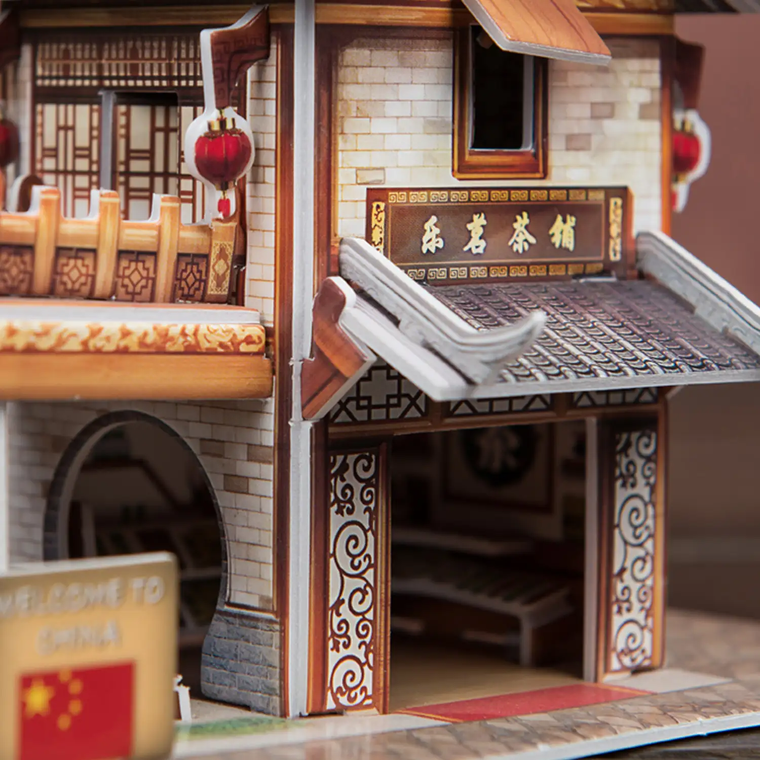 Puzle 3D WORLD STYLE CHINA ORIENTAL TIENDA DE TÉ LEMIN tradicional