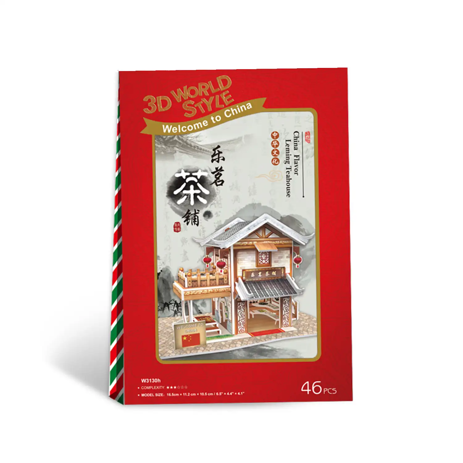 Puzle 3D WORLD STYLE CHINA ORIENTAL TIENDA DE TÉ LEMIN tradicional