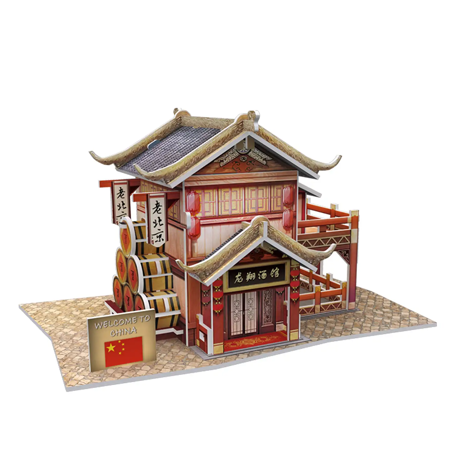 Puzle 3D WORLD STYLE CHINA ORIENTAL TABERNA DEL DRAGÓN tradicional