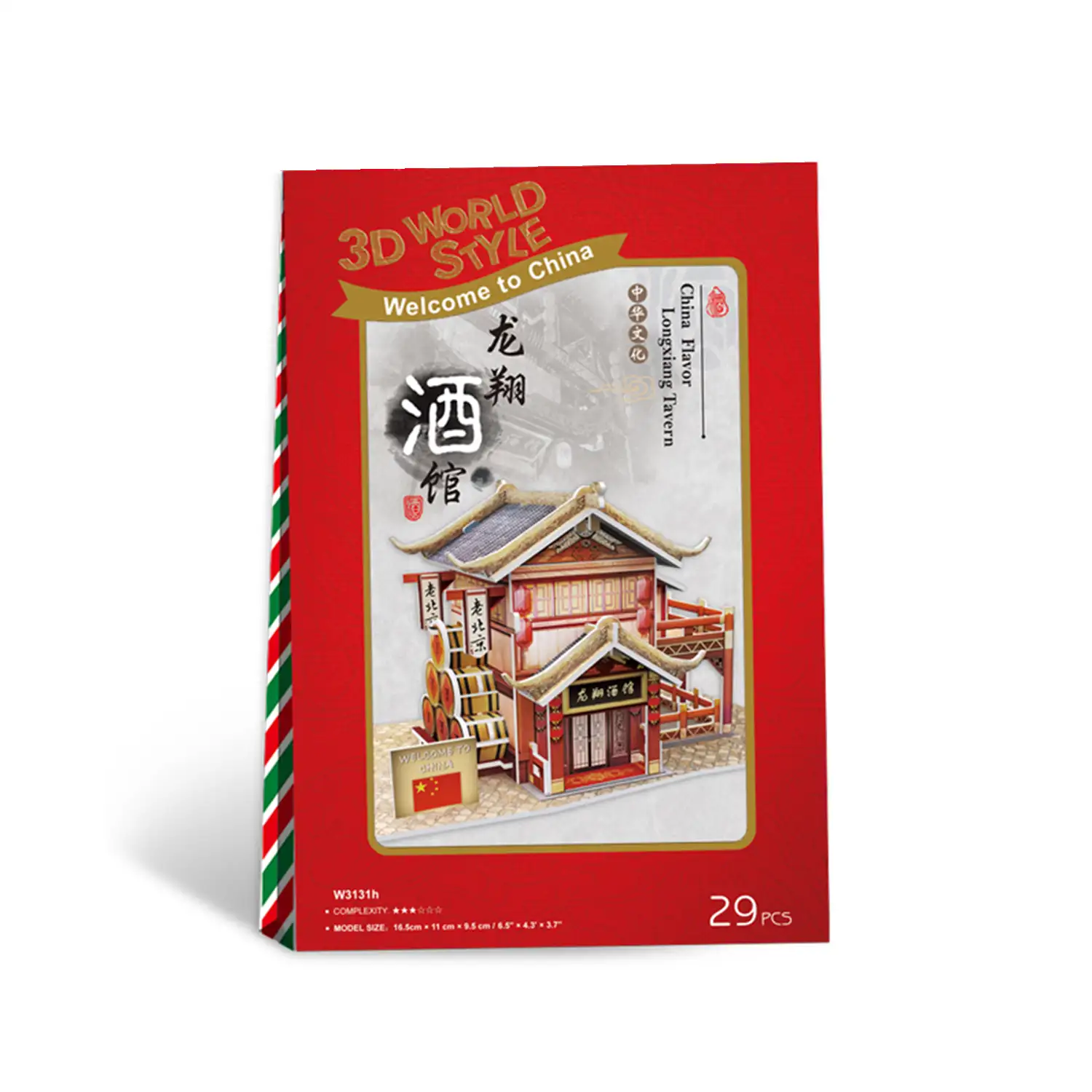 Puzle 3D WORLD STYLE CHINA ORIENTAL TABERNA DEL DRAGÓN tradicional
