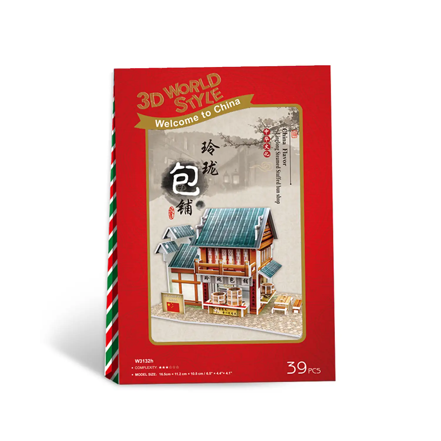 Puzle 3D WORLD STYLE CHINA ORIENTAL TIENDA LINGLONG tradicional