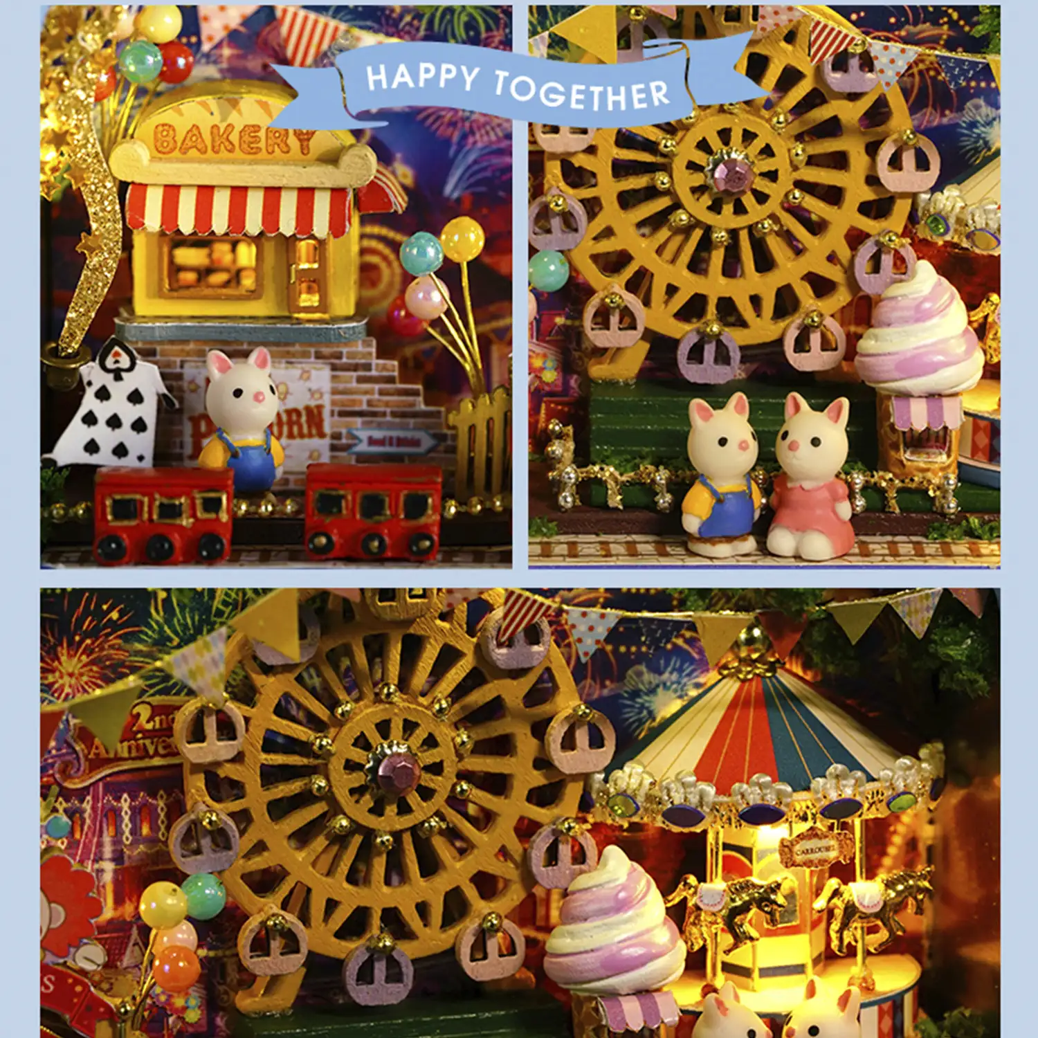 Maqueta 3D Starlight Playground en Cajita Souvenir 4,3x16,4x2,6 cm.