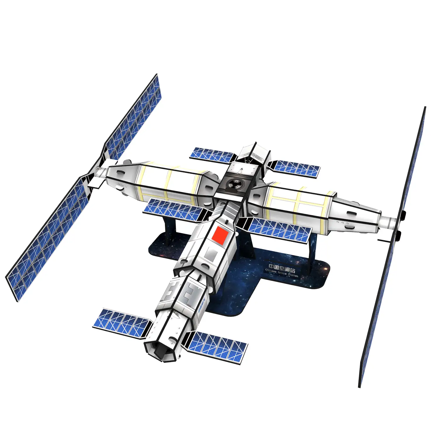 Puzzle 3D Space Station 54 piezas. 21,2x23,3x92,5 cm.