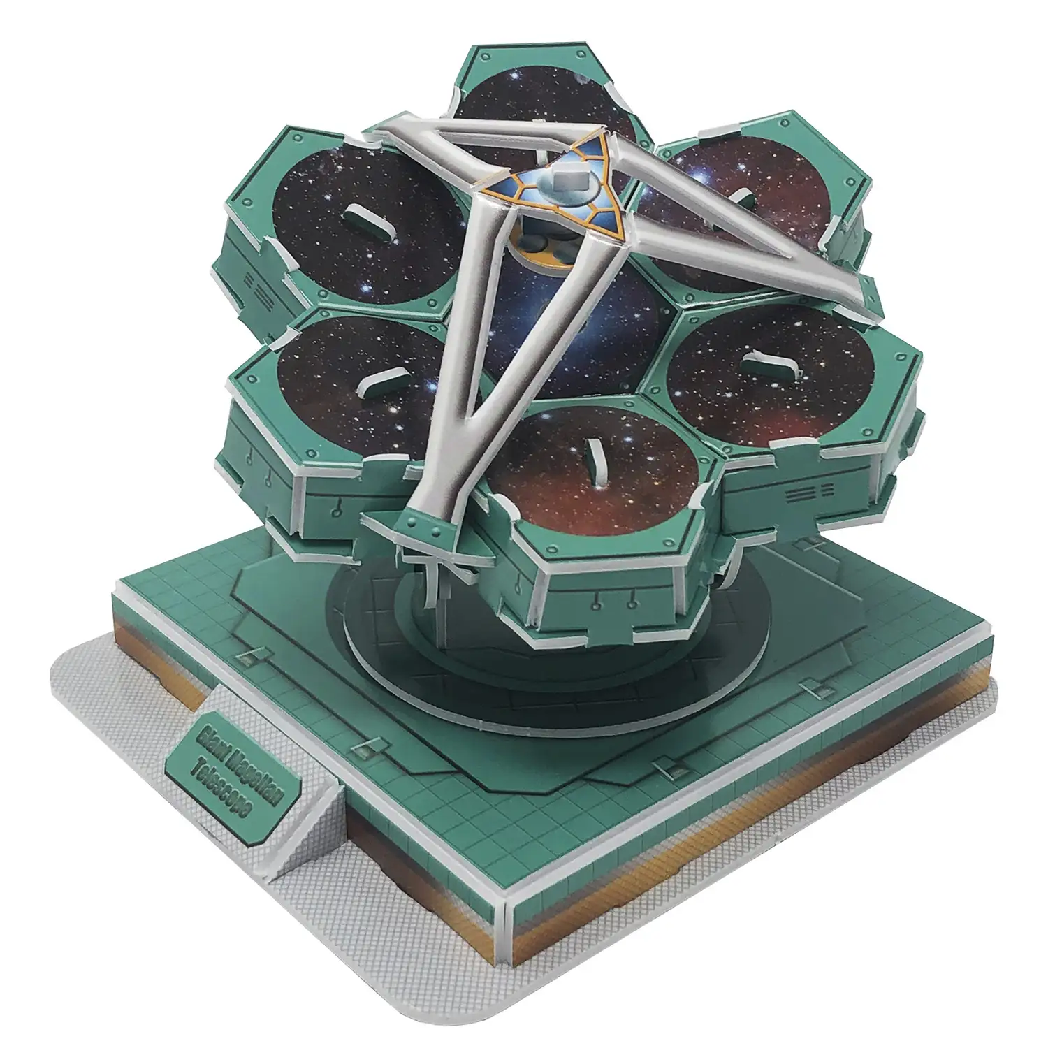 Puzlle 3D Giant Magellan Telescope 31 piezas. 10,8x11,8x9,8 cm.