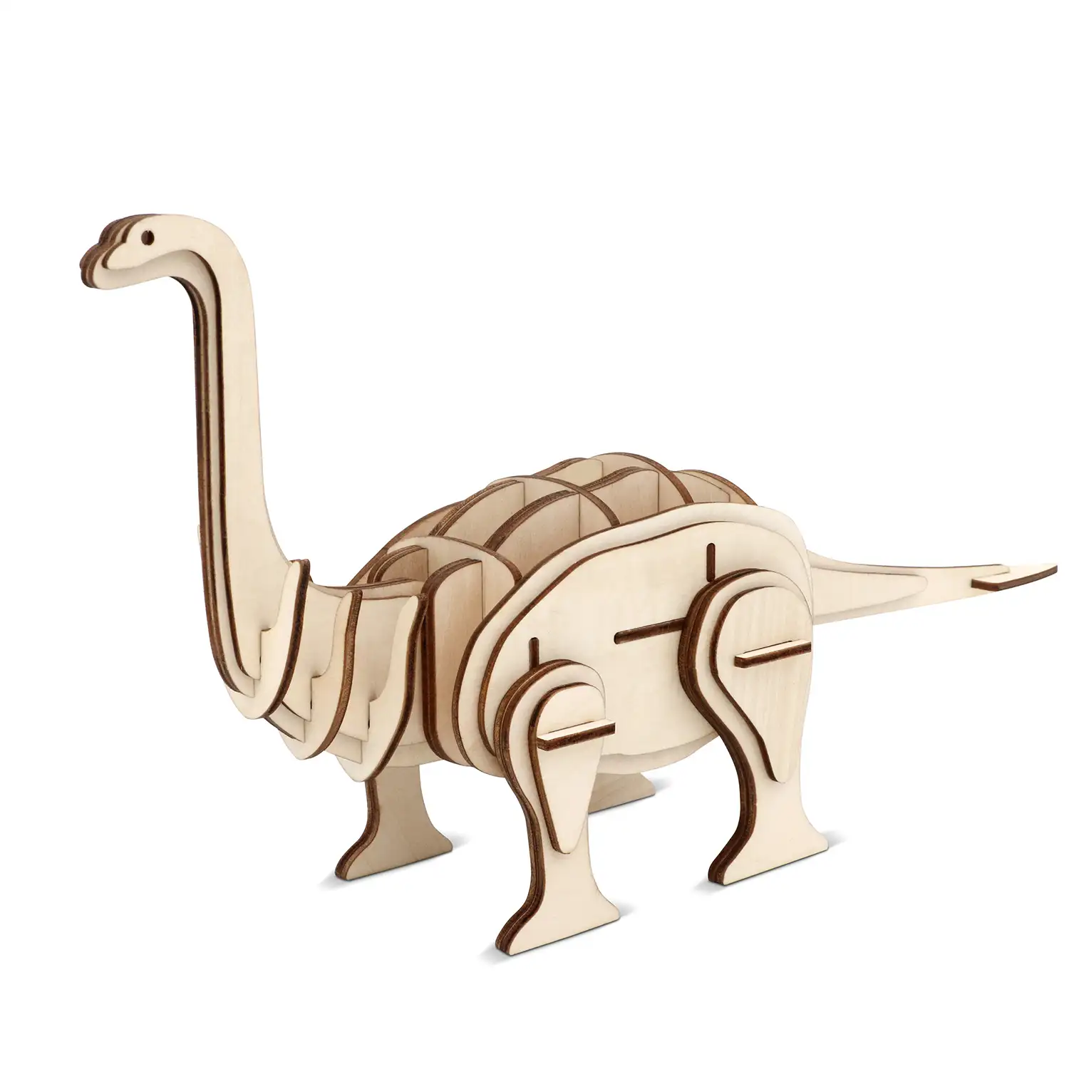 3D madera Brontosaurio piezas. cm.