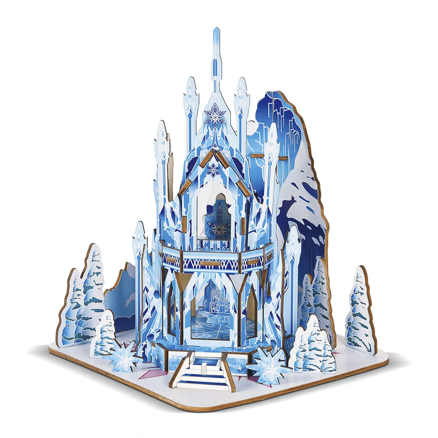 Puzzle 3D madera castillo de hielo 68 piezas 16,5x13,5x12,5 cm.